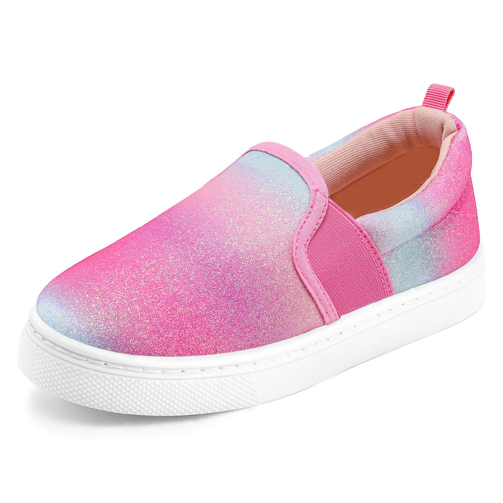 K KomForme Toddler Sneakers for Girls Boys Slip On Canvas Walking Shoes