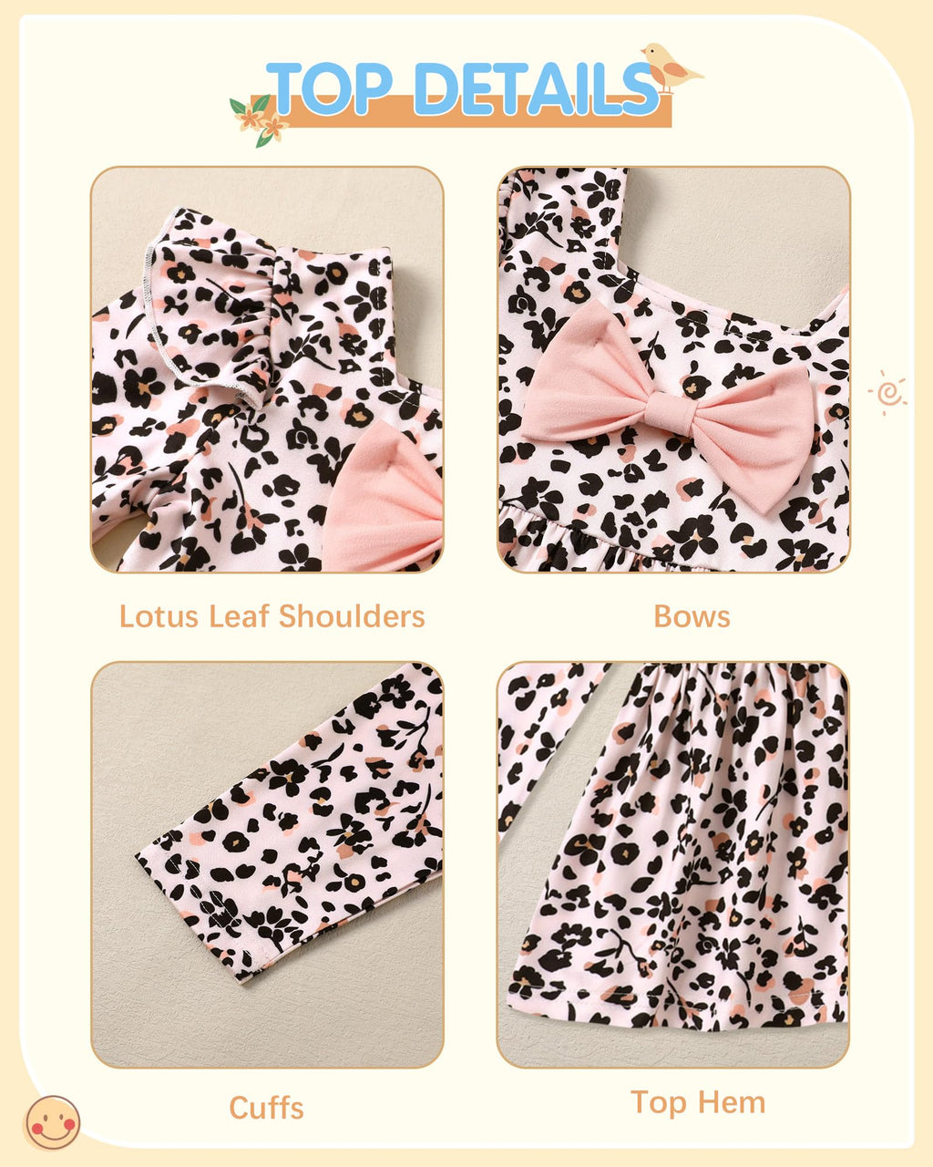 Toddler Girl Clothes 12M-6T Long Sleeves Ruffle Top+Ruffle Pants Toddler Girls Fall Winter Clothes