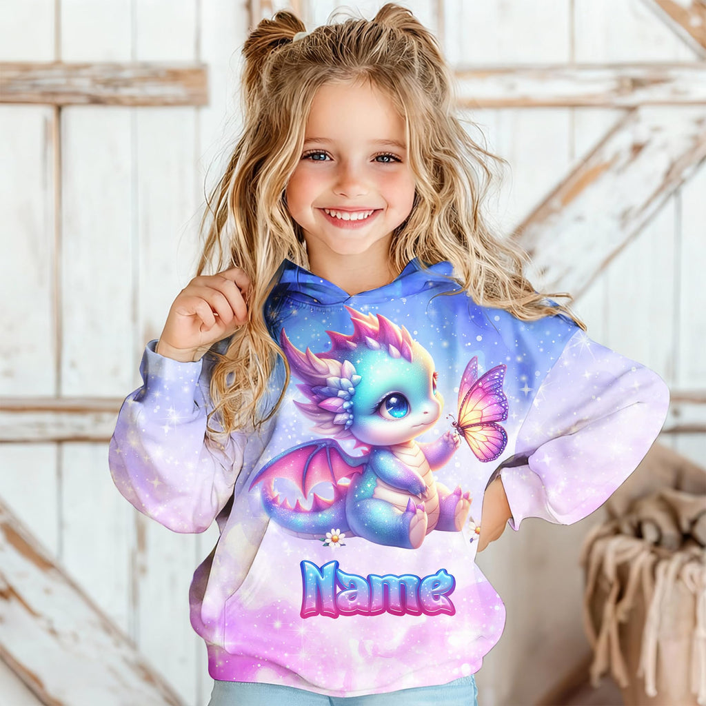 Girls Hoodies - Personalized Pullover with Pocket for Kids Teens - Graphic Hooded Sweatshirts Gifts for Youth