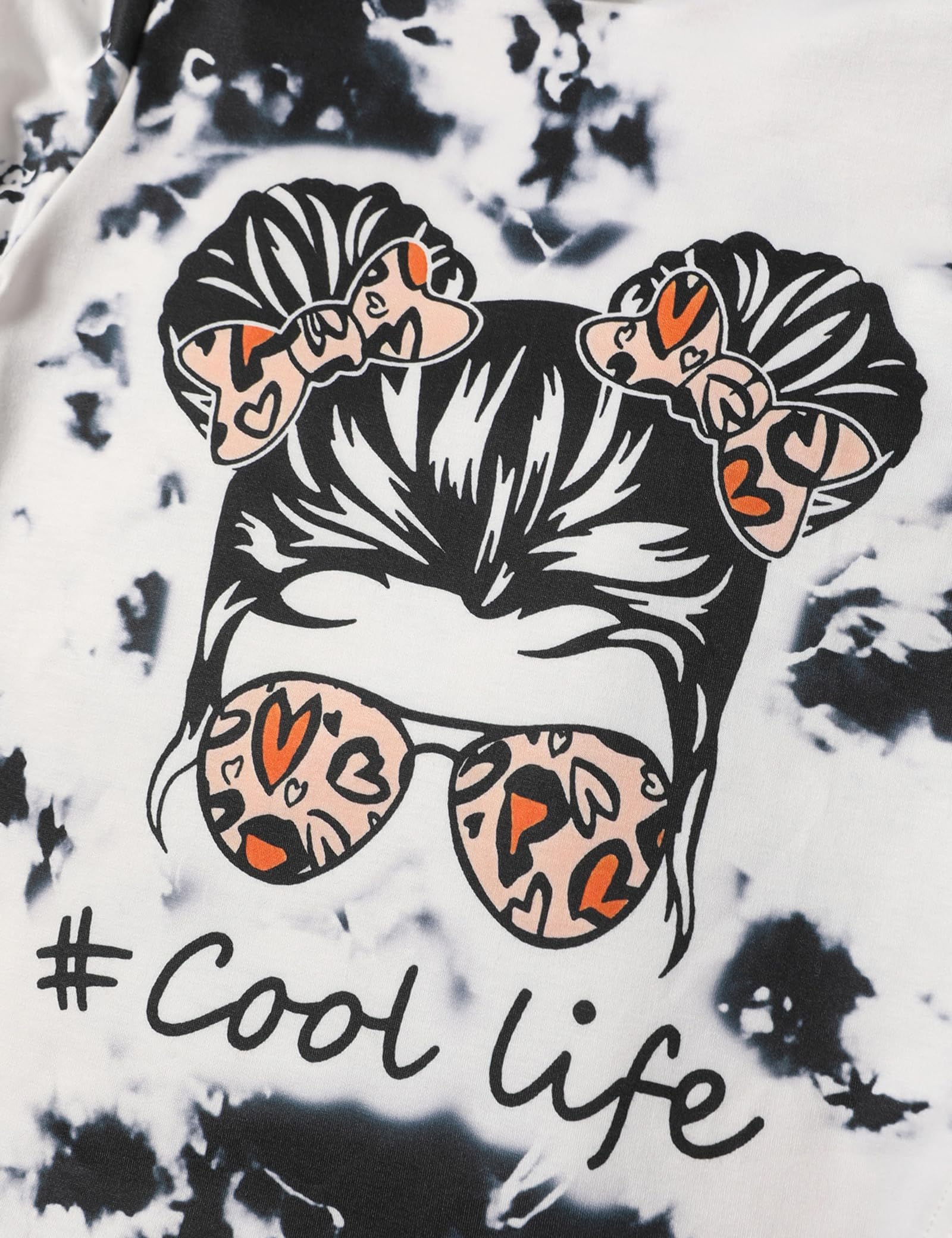 Girls Clothes Tie Dye Long Sleeve Hoodie Sweatshirt and Pants Sets Cute Girl Outfits Size 5-14 Years