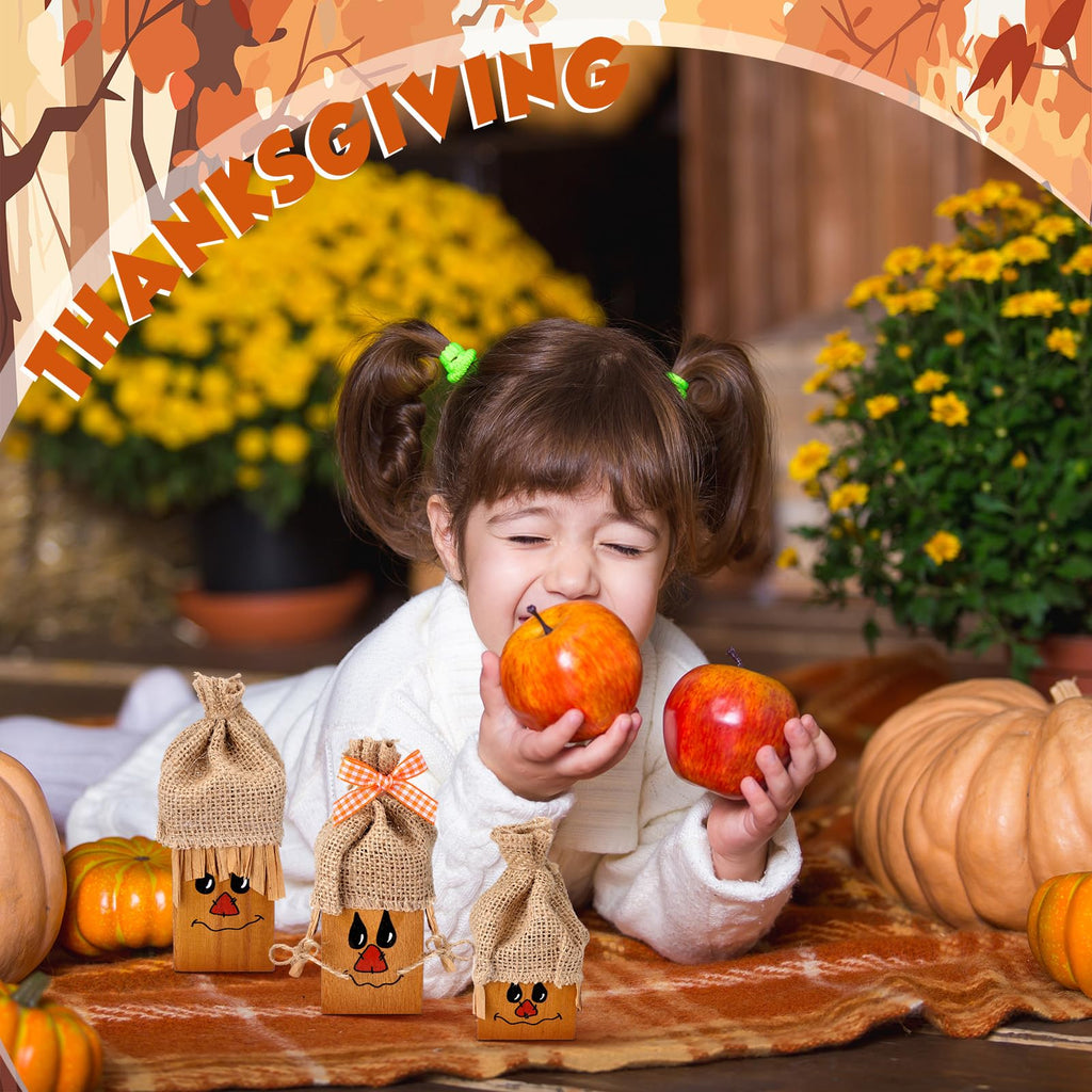 3 Pcs Fall Thanksgiving Decorations Fall Wooden Turkey Pilgrim Couple Table Sign Thanksgiving Standing Tabletop Decor for Autumn Harvest Indoor Tabletop(Turkey)