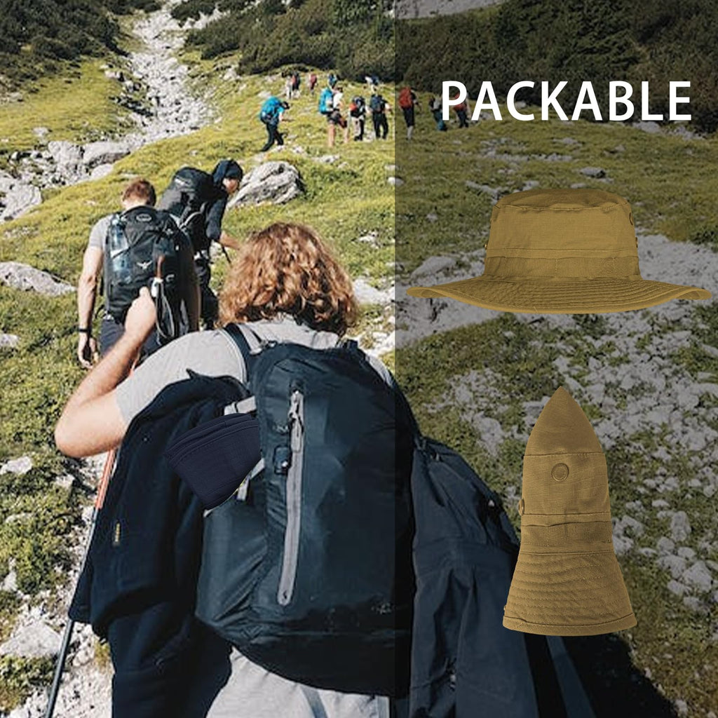 Sun Hats for Men Women Bucket Hat UPF 50+ UV Protection Boonie Hat for Safari Fishing Hiking Garden Beach