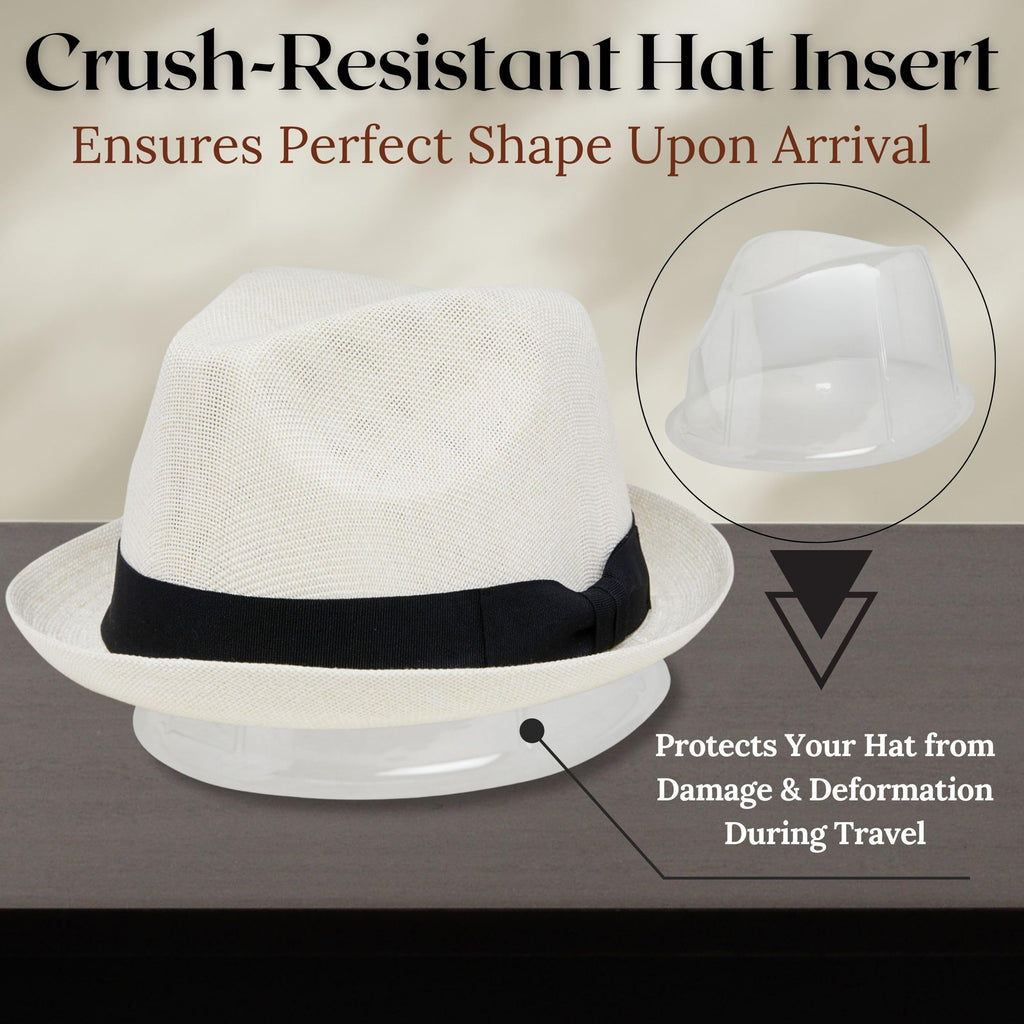 Funky Junque Premium Fedora Hat - Stylish Sun Protection for Men & Women - Perfect for Summer Beach, Travel & Outdoors