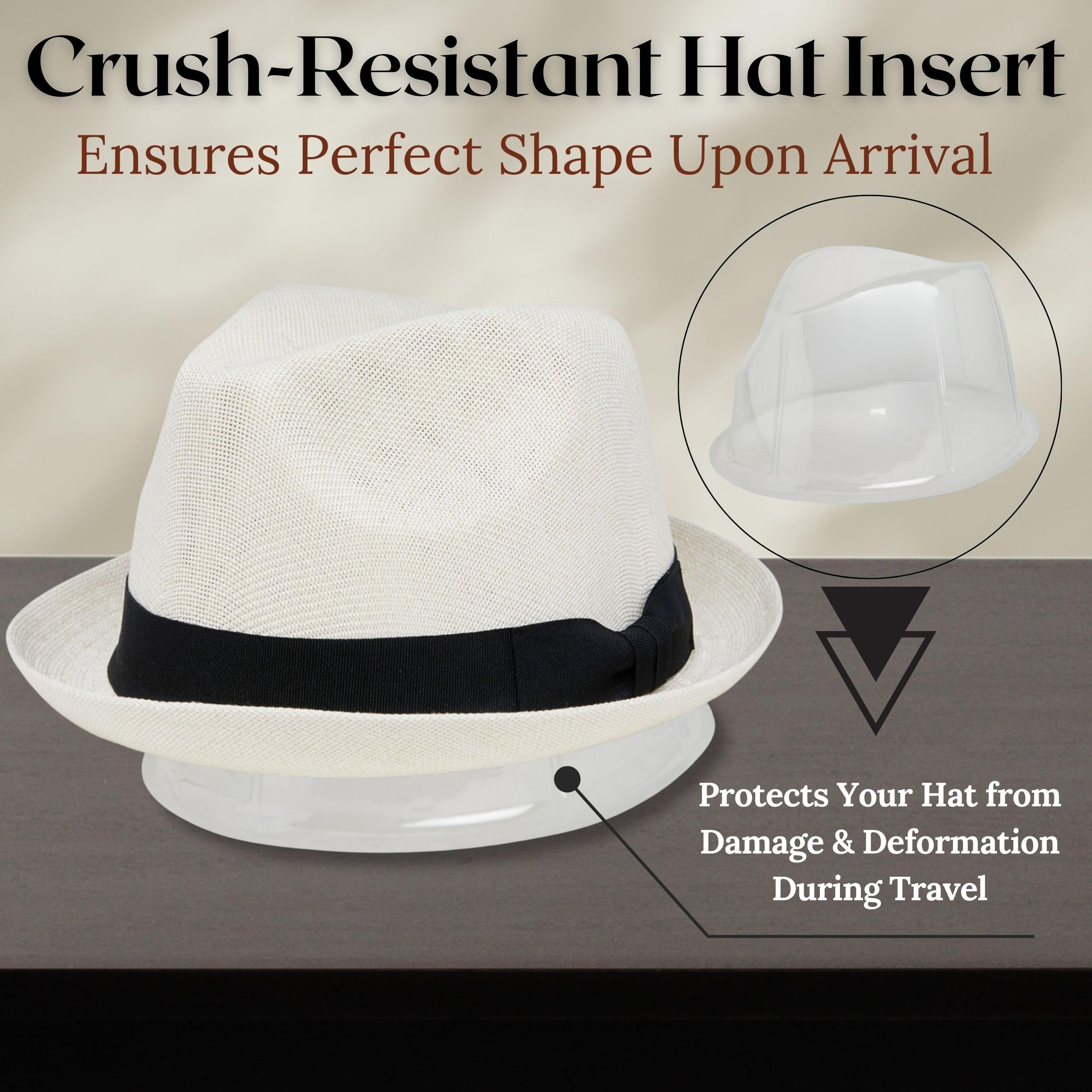 Funky Junque Premium Fedora Hat - Stylish Sun Protection for Men & Women - Perfect for Summer Beach, Travel & Outdoors