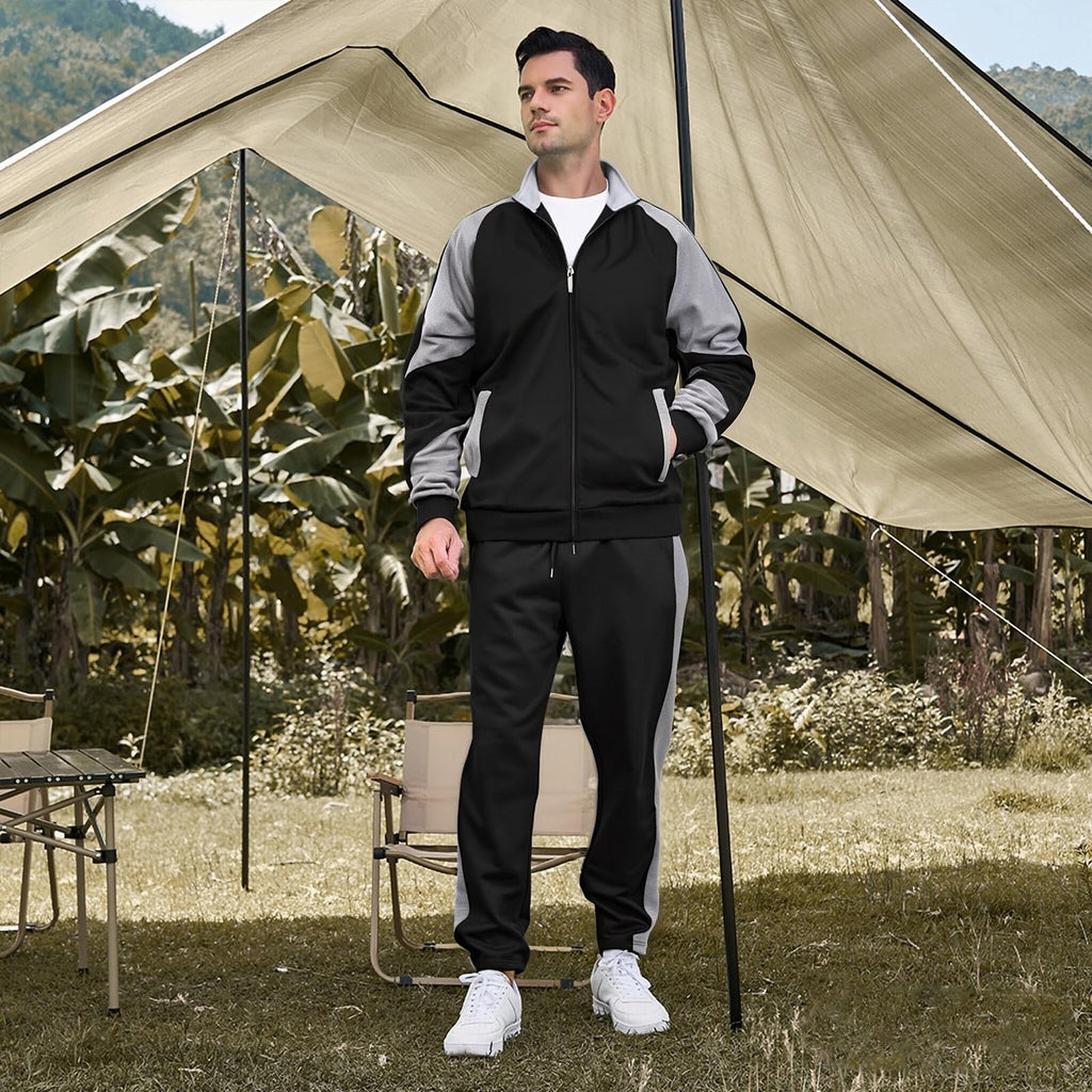 MANTORS Mens Track Suits 2 Piece Set Full Zip Tracksuit Sweat Suits