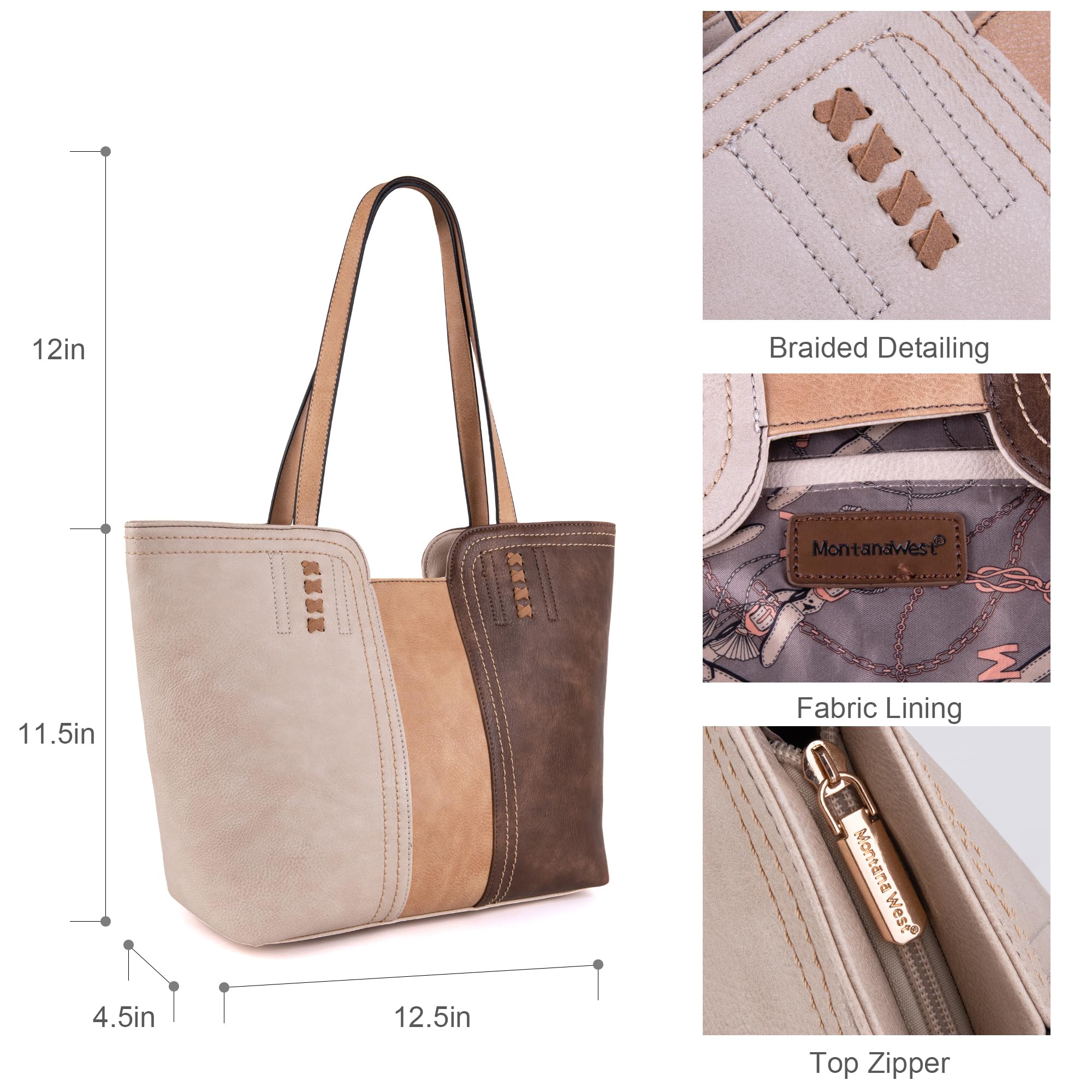 Montana West Tote Bag for Women Top Handle Satchel Purse