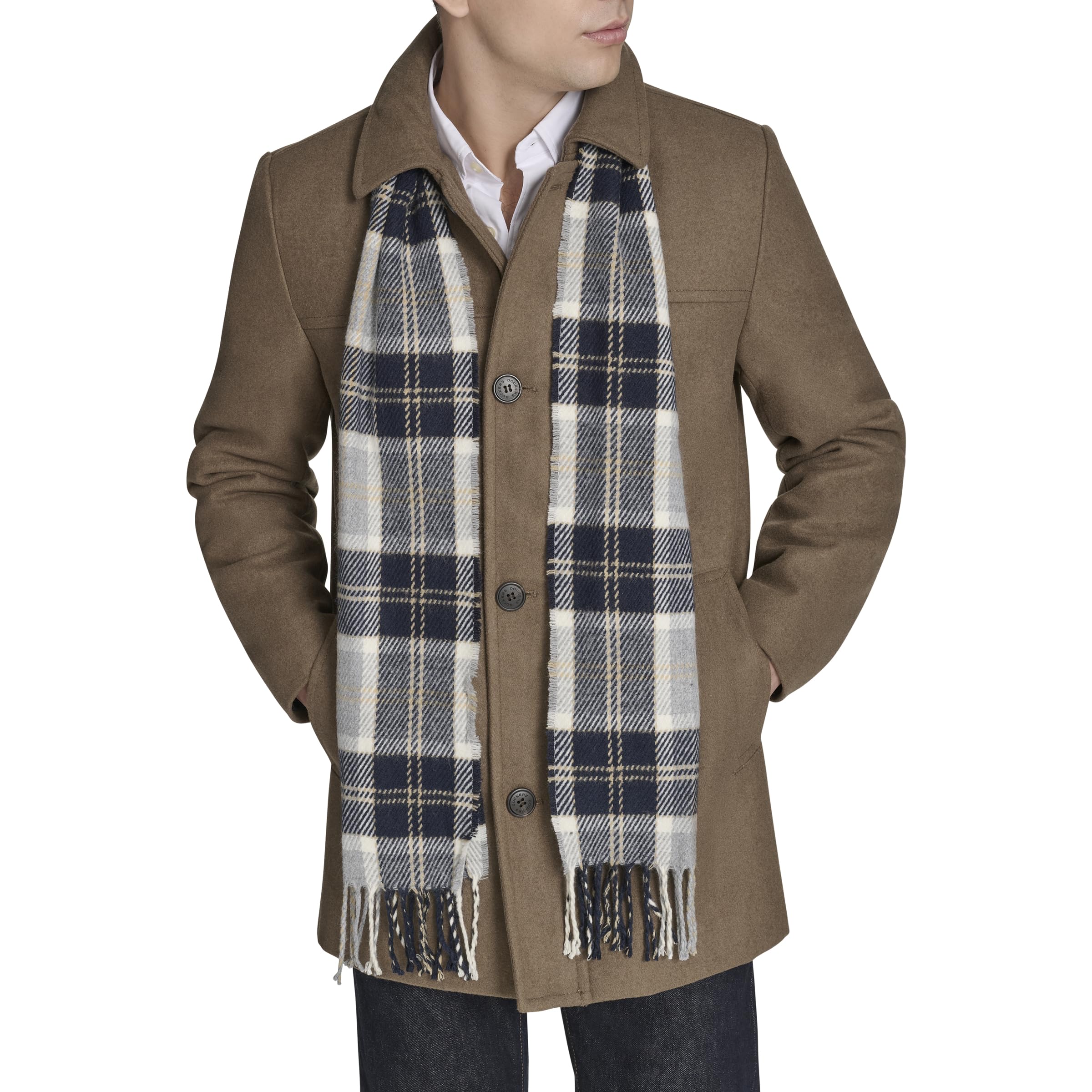 Dockers mens Weston Wool Blend Coat With Scarf (Regular and Big & Tall)