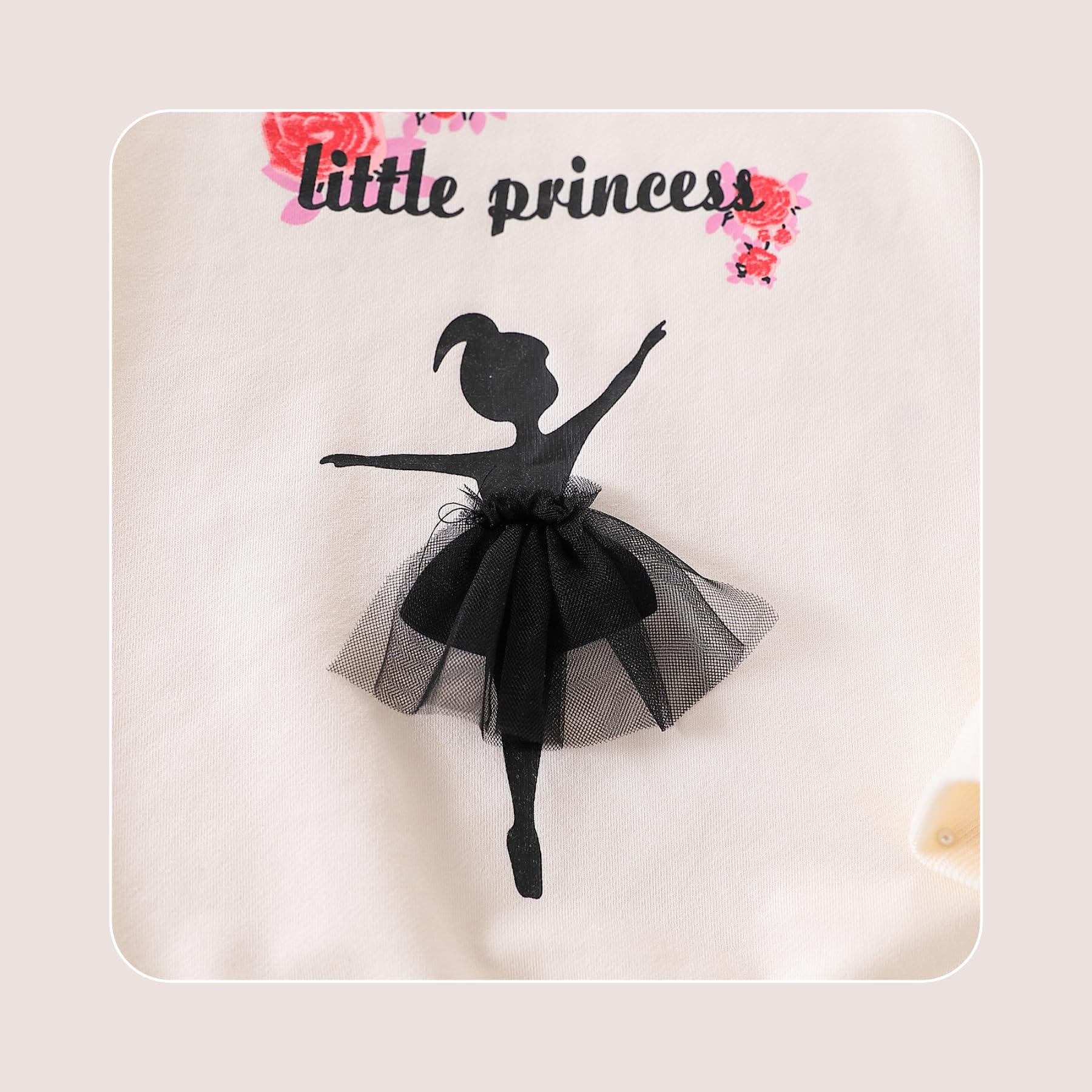 3-9 T Kids Toddler Girl Clothes Letter Print Sweatshirt Flared Pants 2Pc Outfits Set