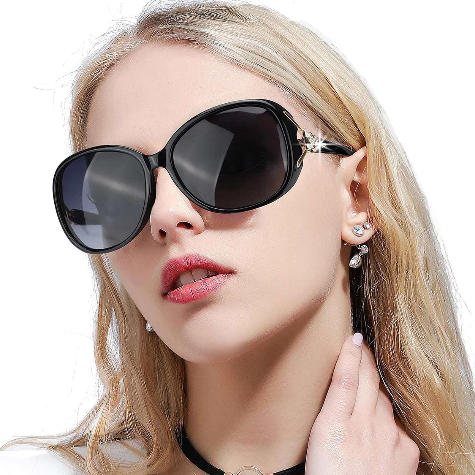 FIMILU Sunglasses for Women Trendy Polarized Sunglasses Oversized Big Sun Glasses Ladies Shades UV Protection