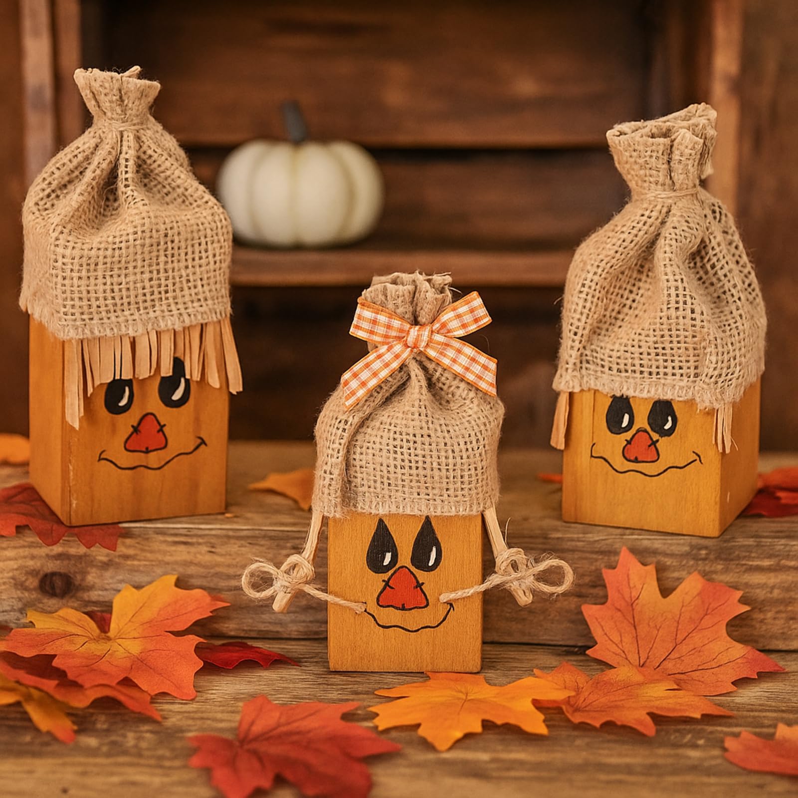 3 Pcs Fall Thanksgiving Decorations Fall Wooden Turkey Pilgrim Couple Table Sign Thanksgiving Standing Tabletop Decor for Autumn Harvest Indoor Tabletop(Turkey)