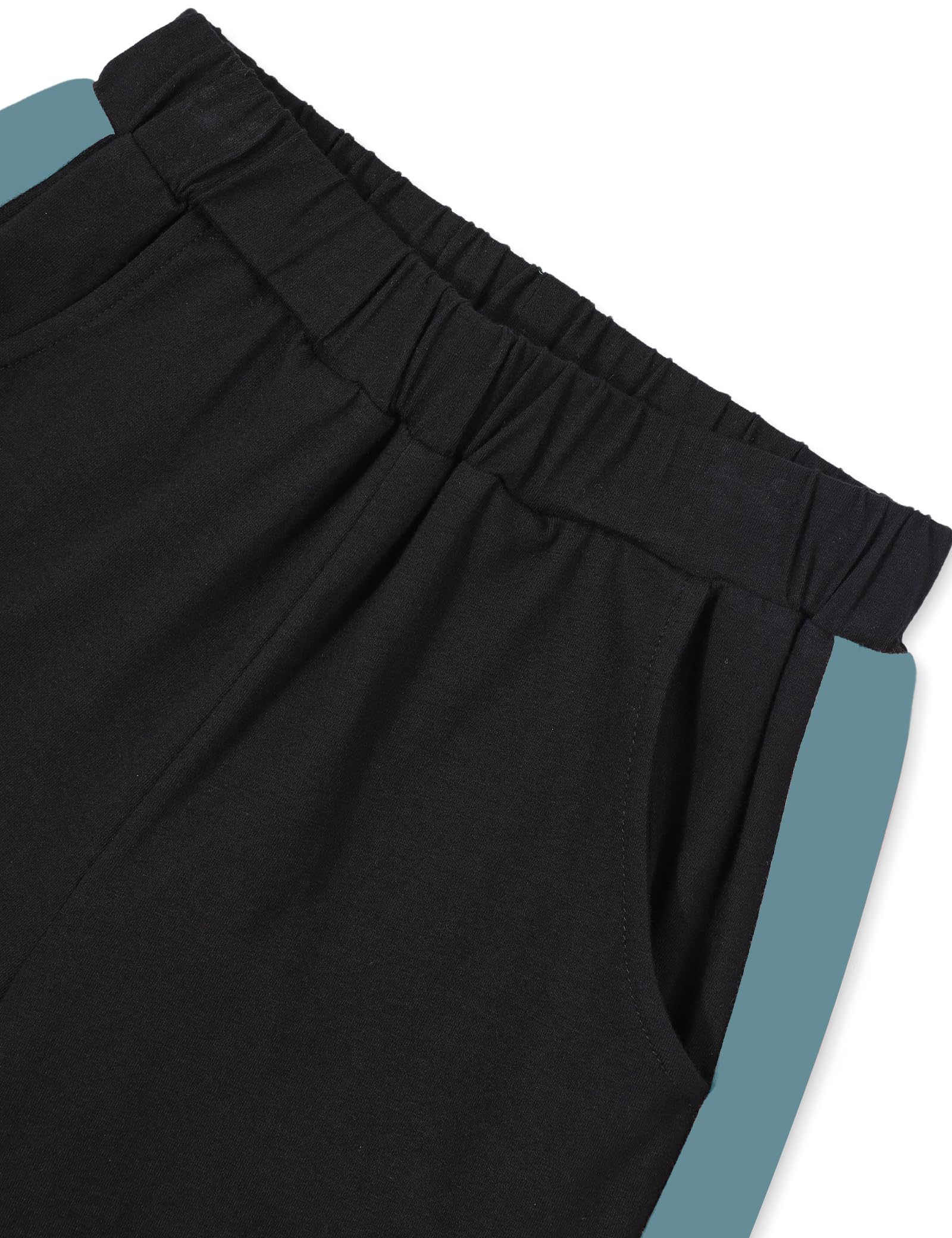 Boys Clothes Color Block Round Neck Long Sleeve Sweatshirt and Casual Pants 2Pcs Fall Outfits Clothes for Boys 6-14 Y