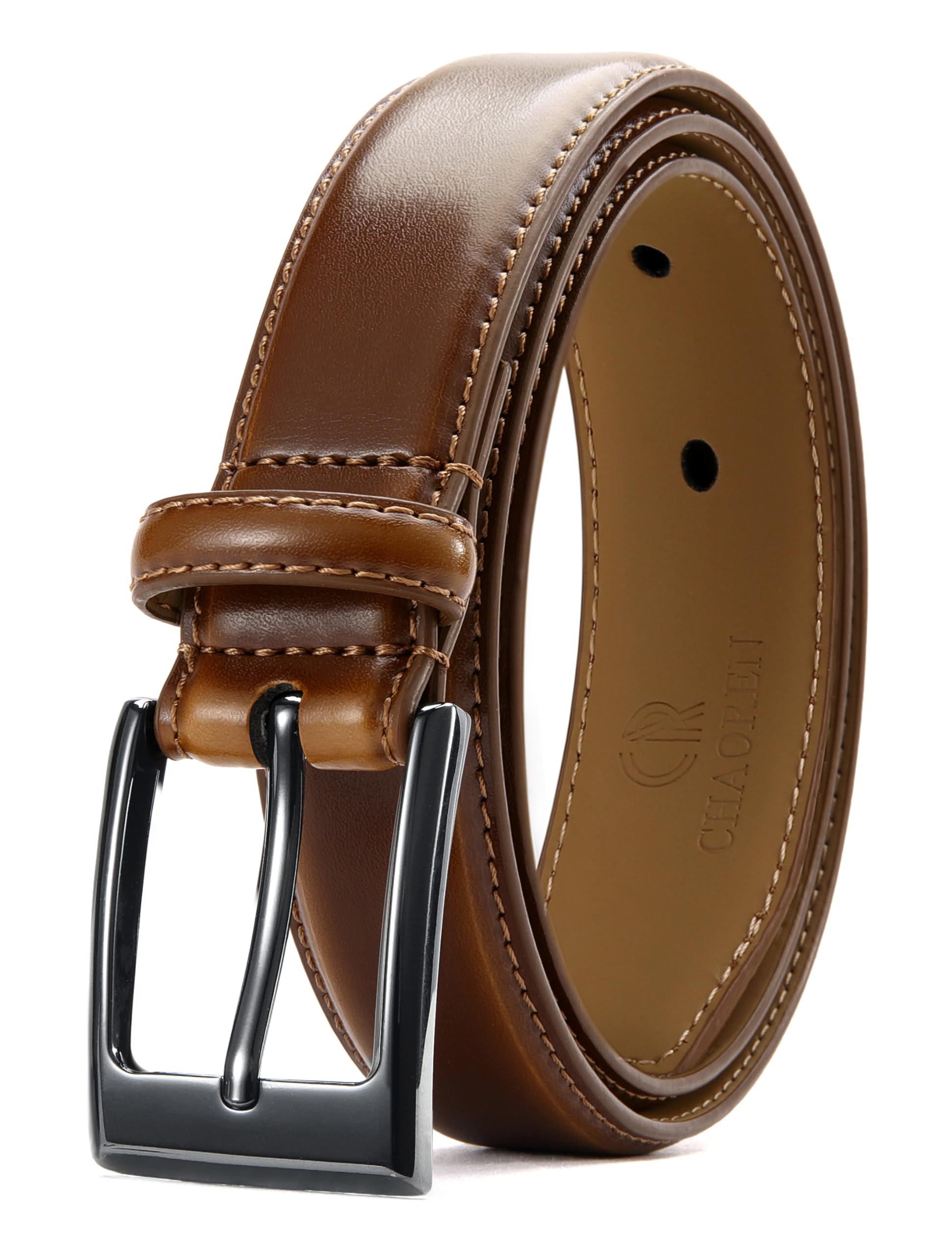 CHAOREN Mens Belts Leather 1 1/8" for Gift Men - Perfect Companion to Mens Dress Shoes