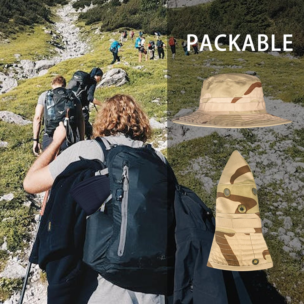 Sun Hats for Men Women Bucket Hat UPF 50+ UV Protection Boonie Hat for Safari Fishing Hiking Garden Beach