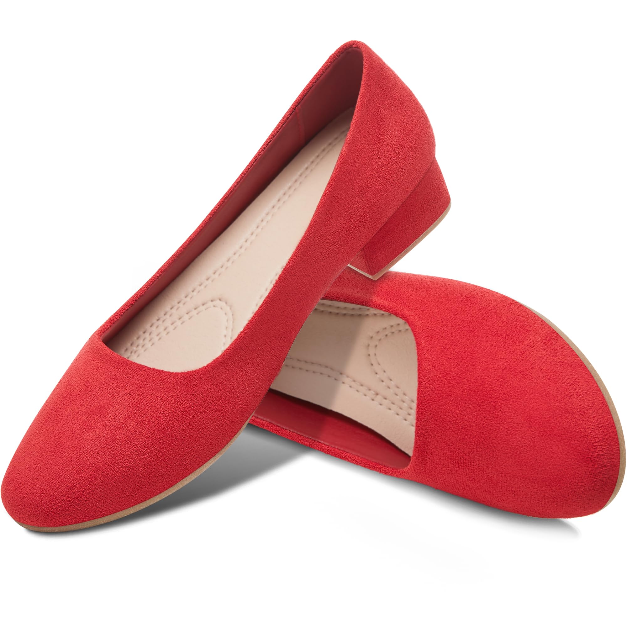 AISFAES Women Pumps Low Chunky Rounded Toe Heels Healed Dress Pumps Elegant Wedges Working Shoes