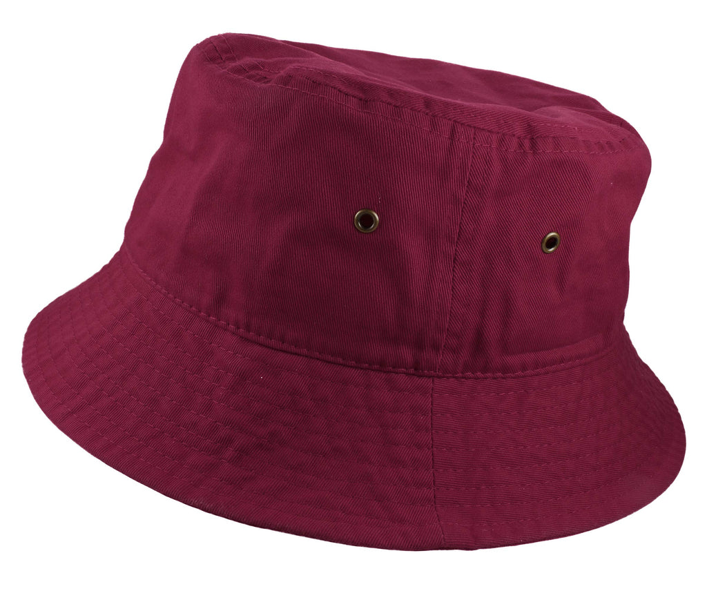 Gelante Solid Color 100% Cotton Bucket Hat for Women and Men Packable Travel Summer Beach Hat
