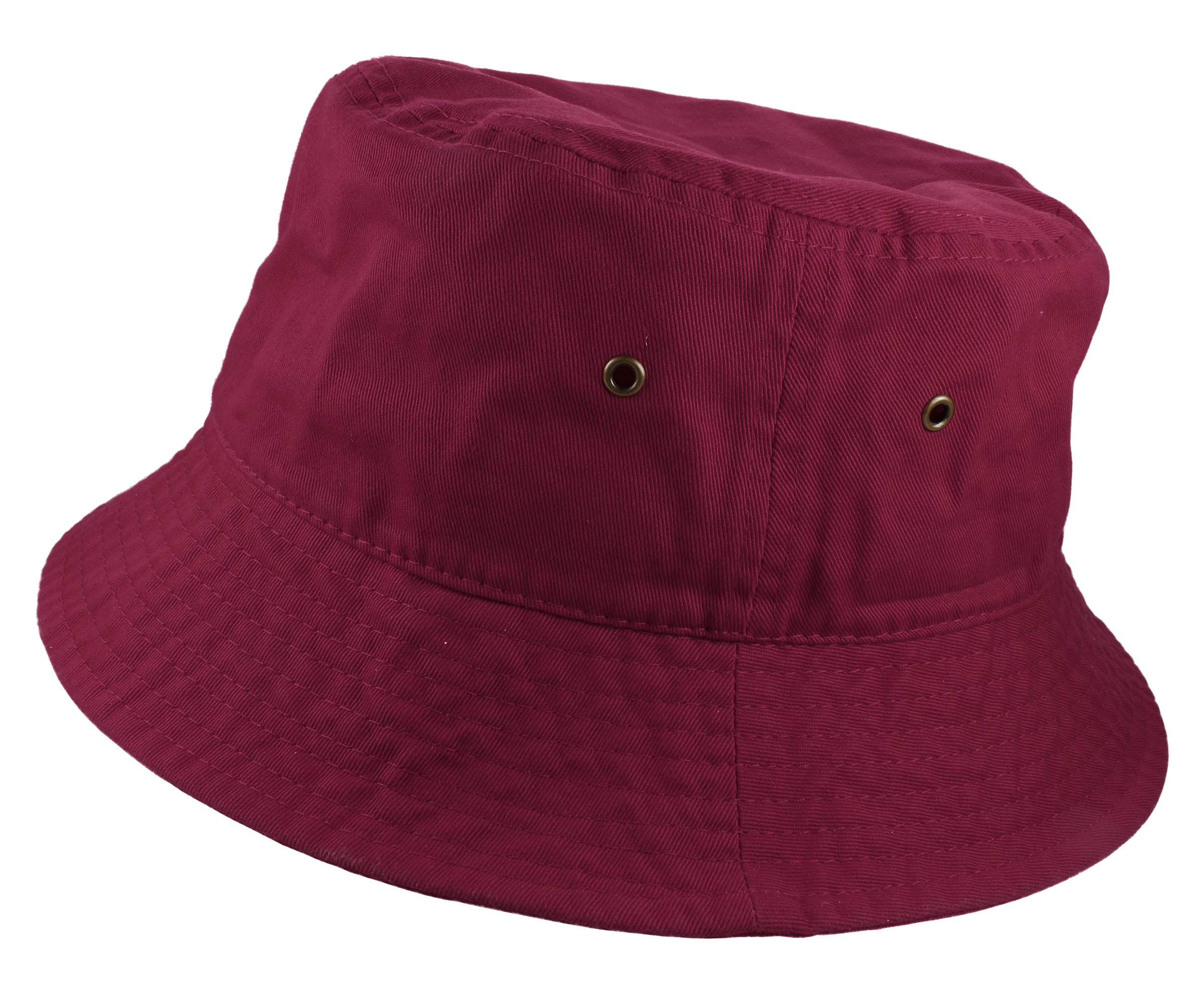 Gelante Solid Color 100% Cotton Bucket Hat for Women and Men Packable Travel Summer Beach Hat