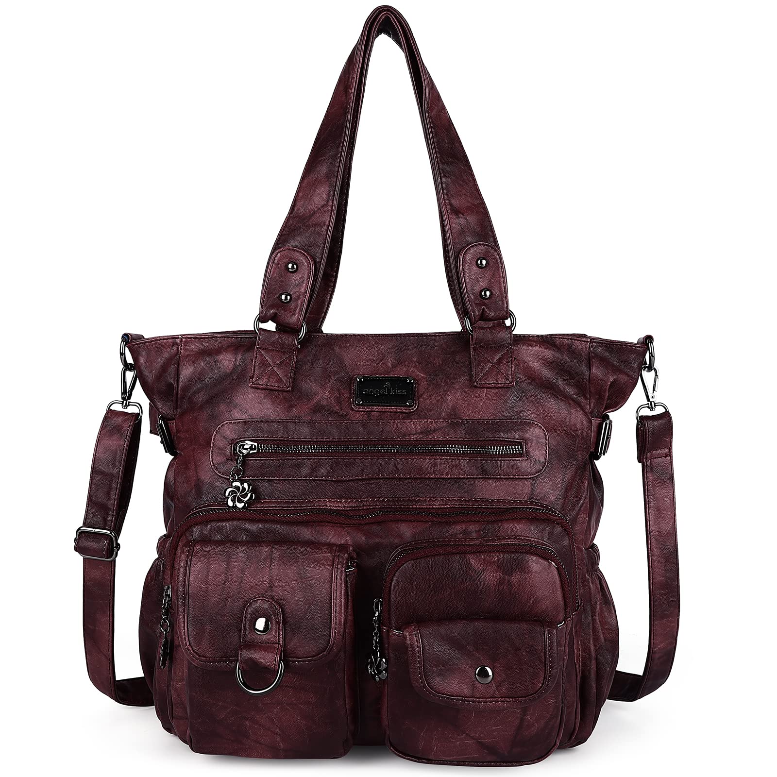 Angelkiss Purses and Handbag for Women Soft Leather Hobo Bags Satchel Shoulder Bags Ladies Tote Crossbody Bag