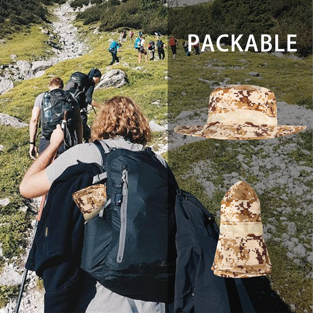 Sun Hats for Men Women Bucket Hat UPF 50+ UV Protection Boonie Hat for Safari Fishing Hiking Garden Beach