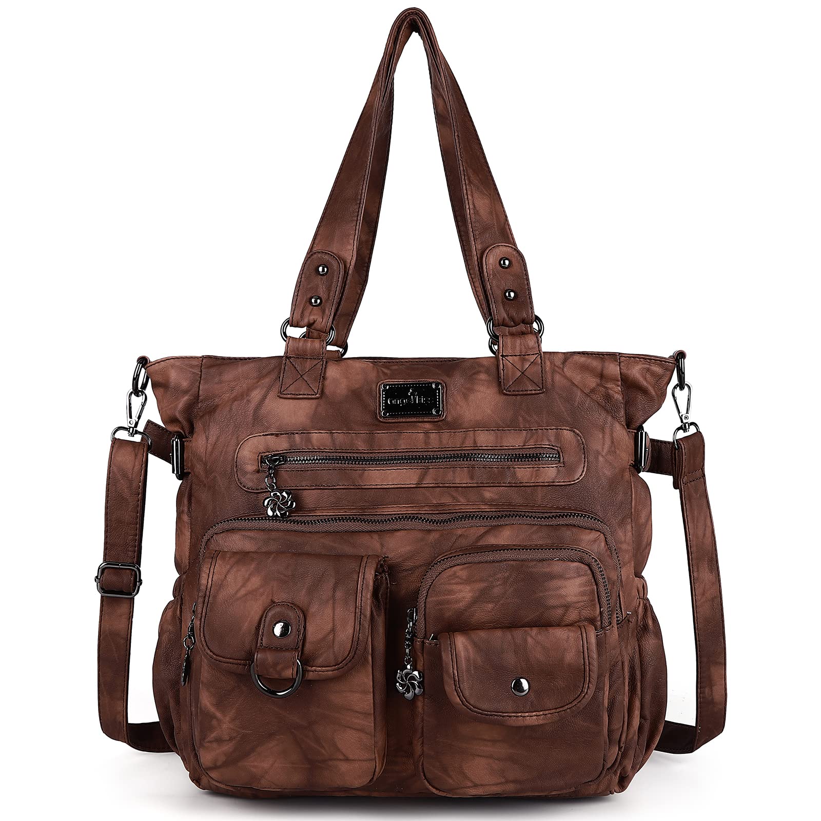 Angelkiss Purses and Handbag for Women Soft Leather Hobo Bags Satchel Shoulder Bags Ladies Tote Crossbody Bag