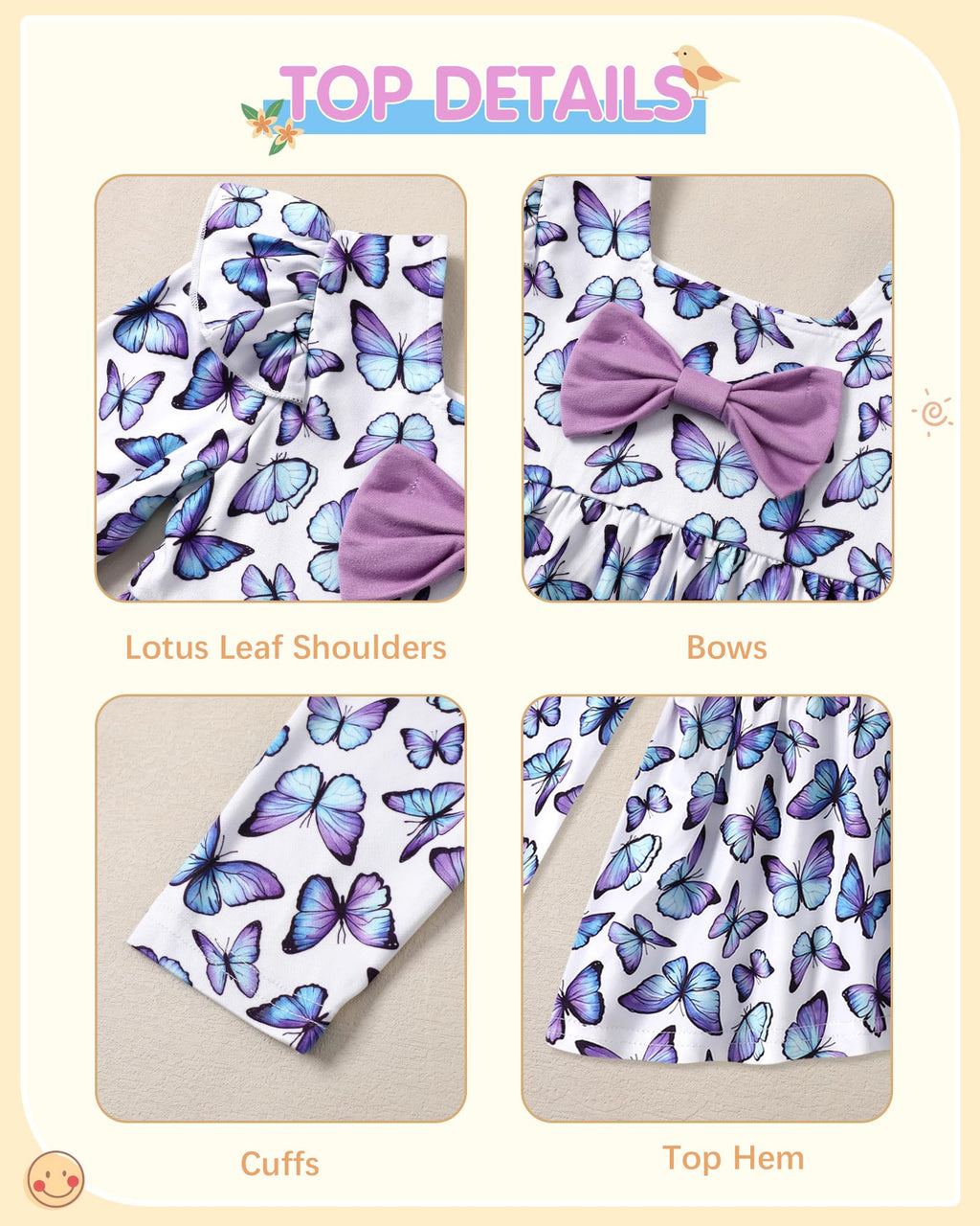 Toddler Girl Clothes 12M-6T Long Sleeves Ruffle Top+Ruffle Pants Toddler Girls Fall Winter Clothes