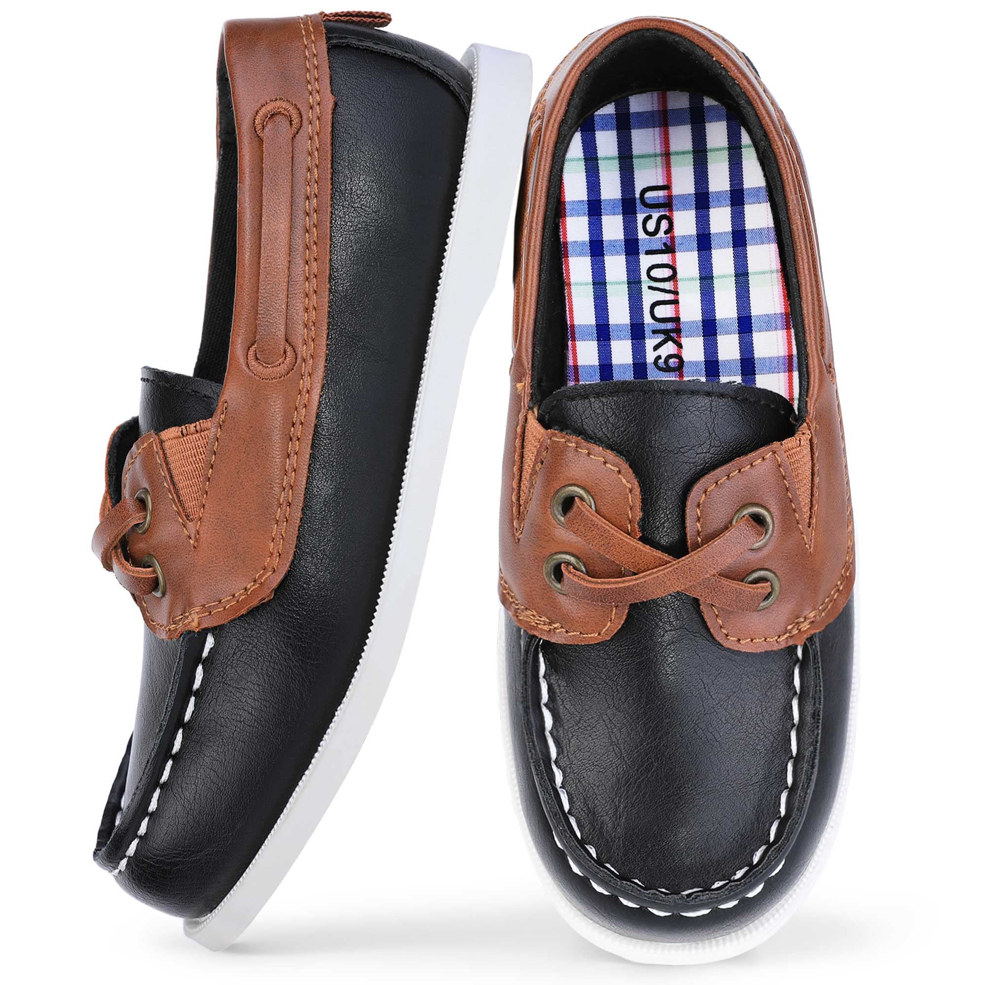 HOMEHOT Boys Dress Shoes Casual School Shoes Slip on Boys Loafers (Toddler/Little Kid/Big Kid)