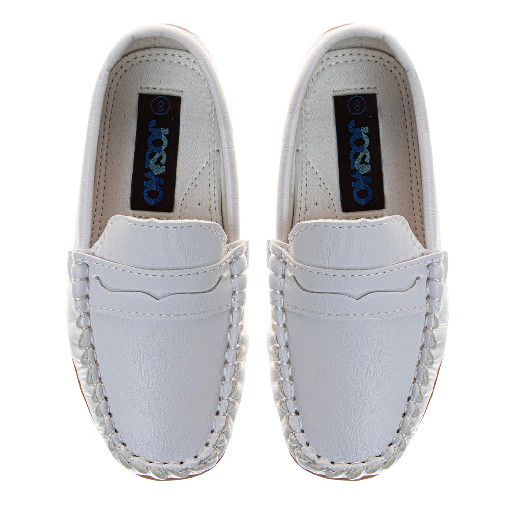 Josmo Boys Moccasin Driving Loafers - Casual Dress Penny Slip On Boat Shoes (Sizes: 5-10 Toddlers / 11-13 Little Kids / 1-5 Big Kids)