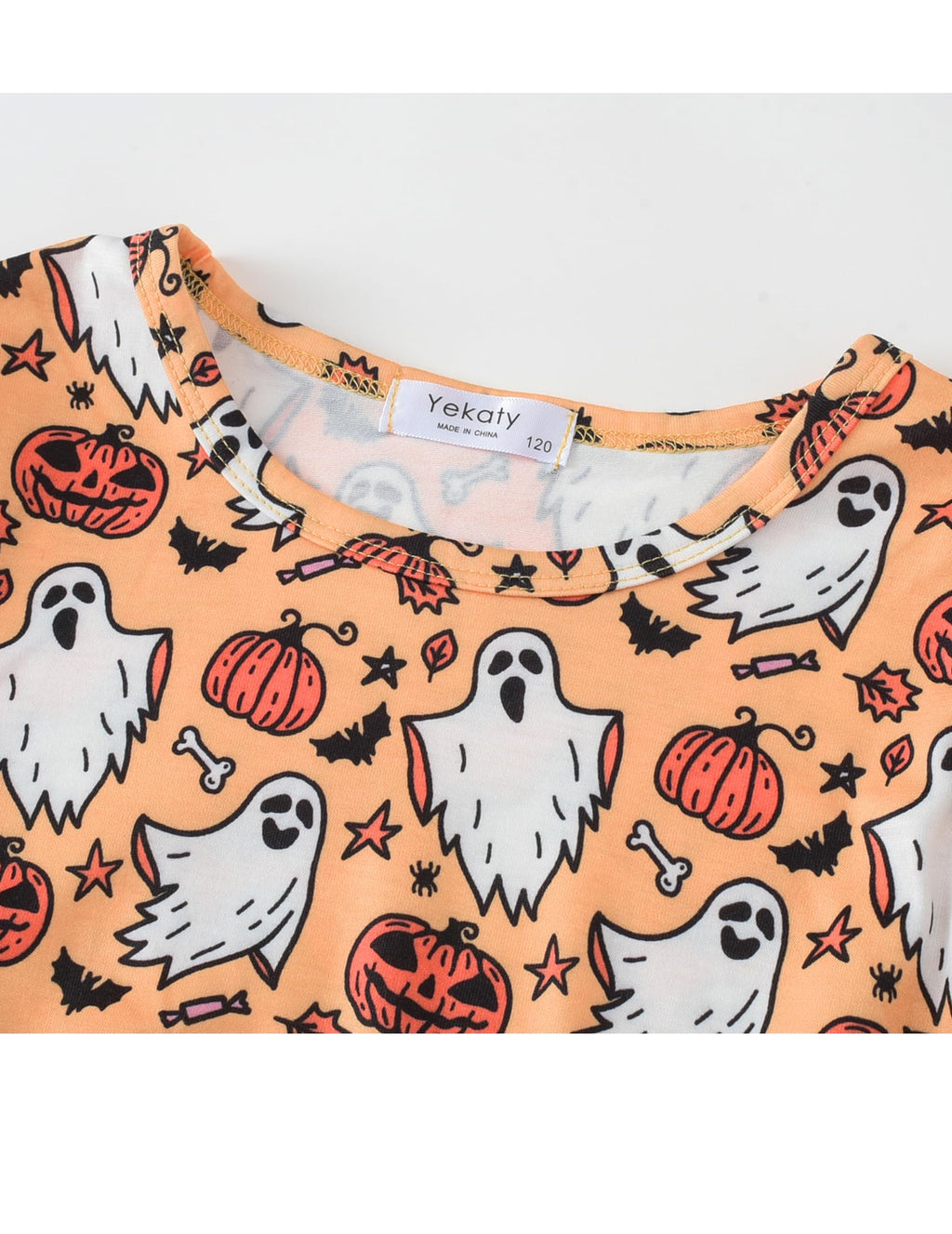 Yekaty Girls Clothing Set 2 Pcs Floral Soft Crewneck Long Sleeve Top+Leggings Loose Outfits With Bowknot