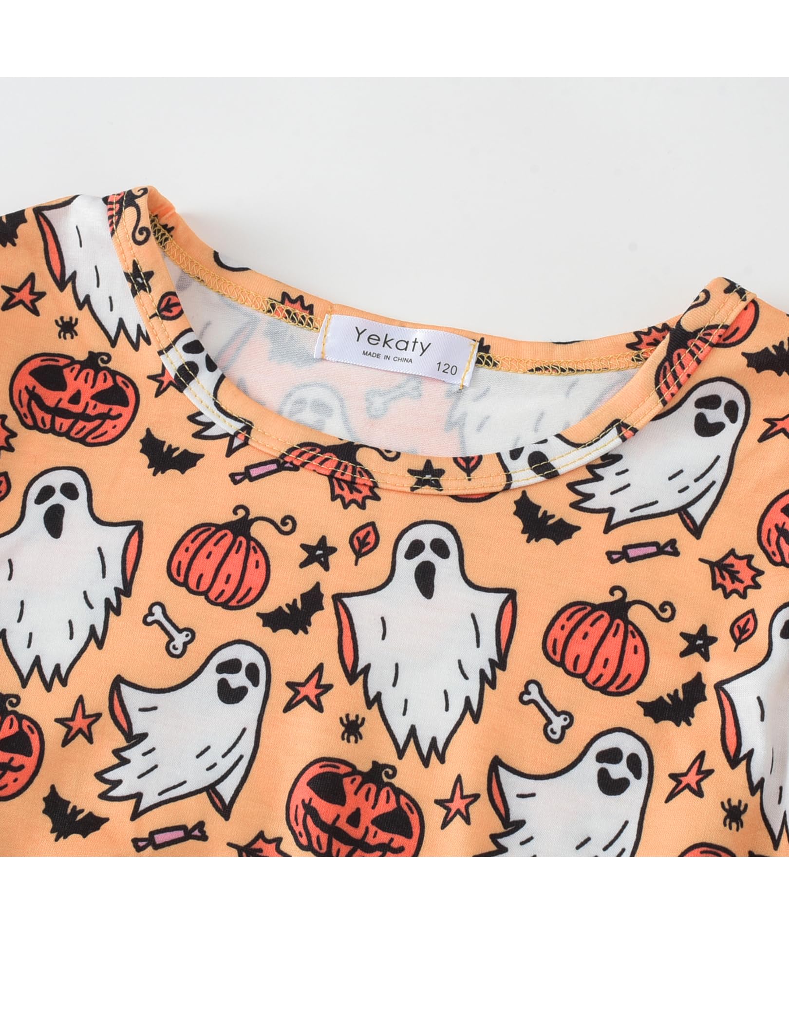 Yekaty Girls Clothing Set 2 Pcs Floral Soft Crewneck Long Sleeve Top+Leggings Loose Outfits With Bowknot