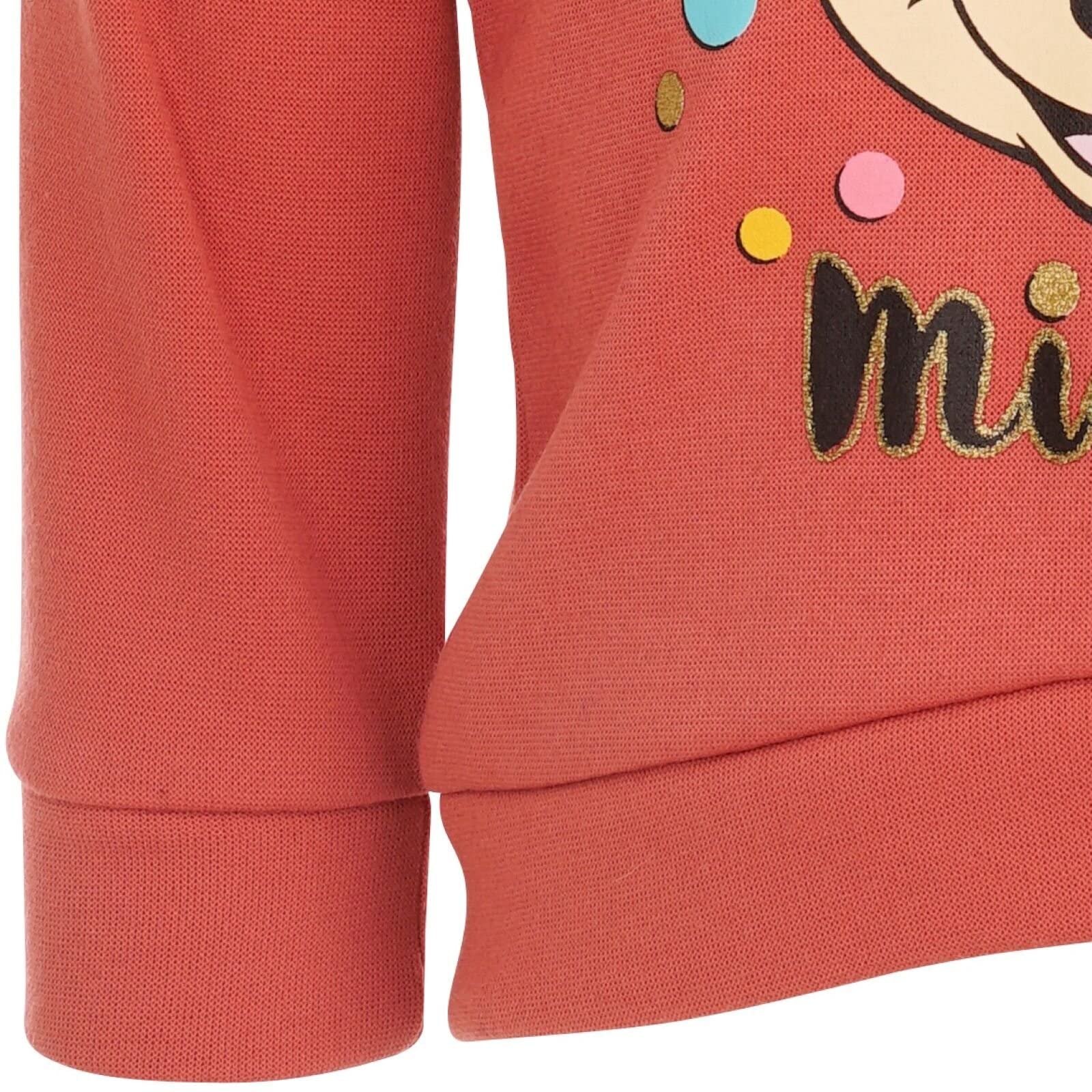 Disney Minnie Mouse Fleece Pullover Crossover Hoodie and Leggings Outfit Set Infant to Big Kid Sizes (12 Months - 14-16)