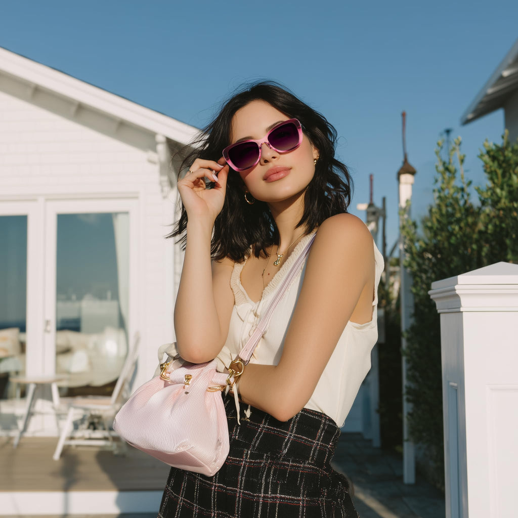 FEISEDY Polarized Women Sunglasses Retro Shades Photochromic Lens Sparkling Crystal Sunglasses UV400 Protection B0144