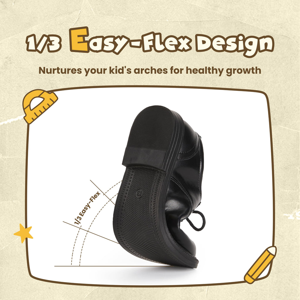 PATPAT Boys Girls Dress Shoes,Oxford Loafers Formal School Shoes for Toddler Little Big Kids