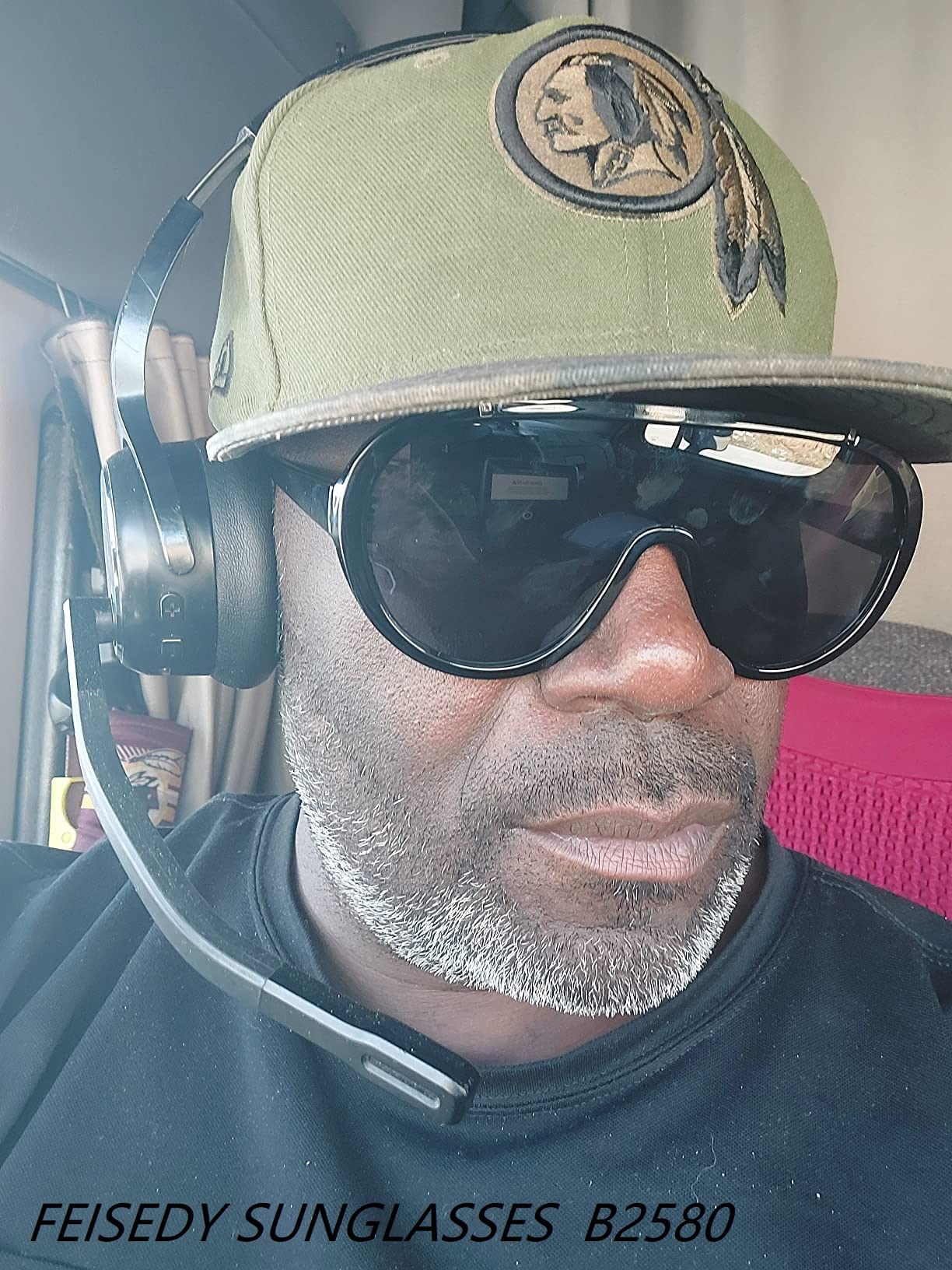 FEISEDY Sunglasses Women Oversized One Piece Frame UV400 Sun Glasses Trendy Retro Shades B2580