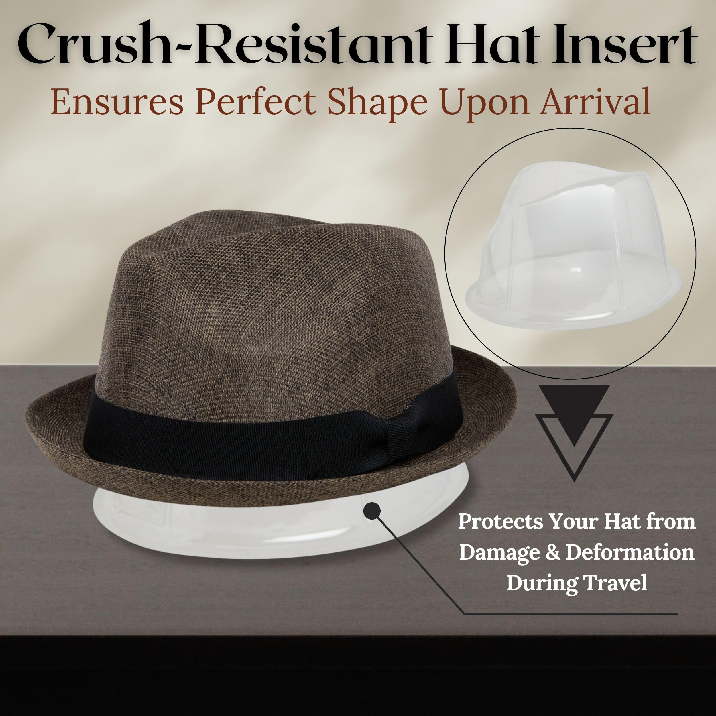 Funky Junque Premium Fedora Hat - Stylish Sun Protection for Men & Women - Perfect for Summer Beach, Travel & Outdoors