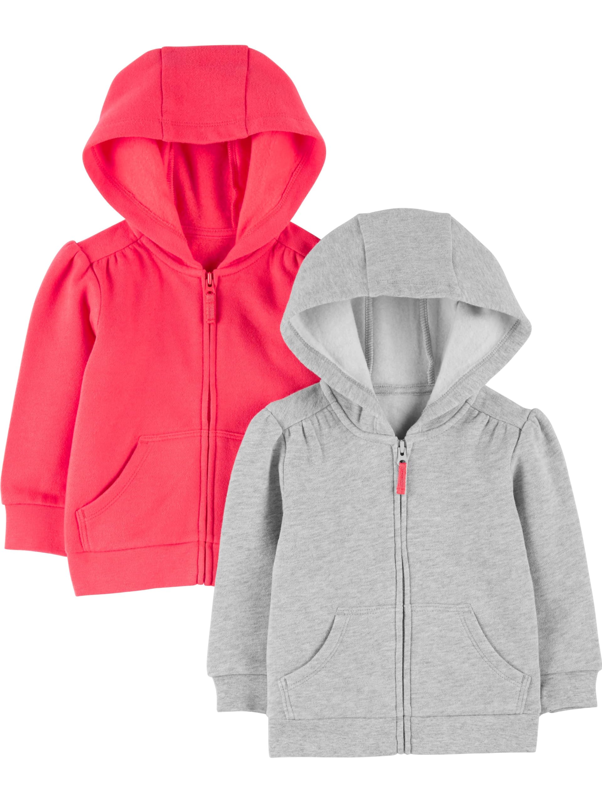 Simple Joys by Carter's girls 2-pack Full Zip Hoodies