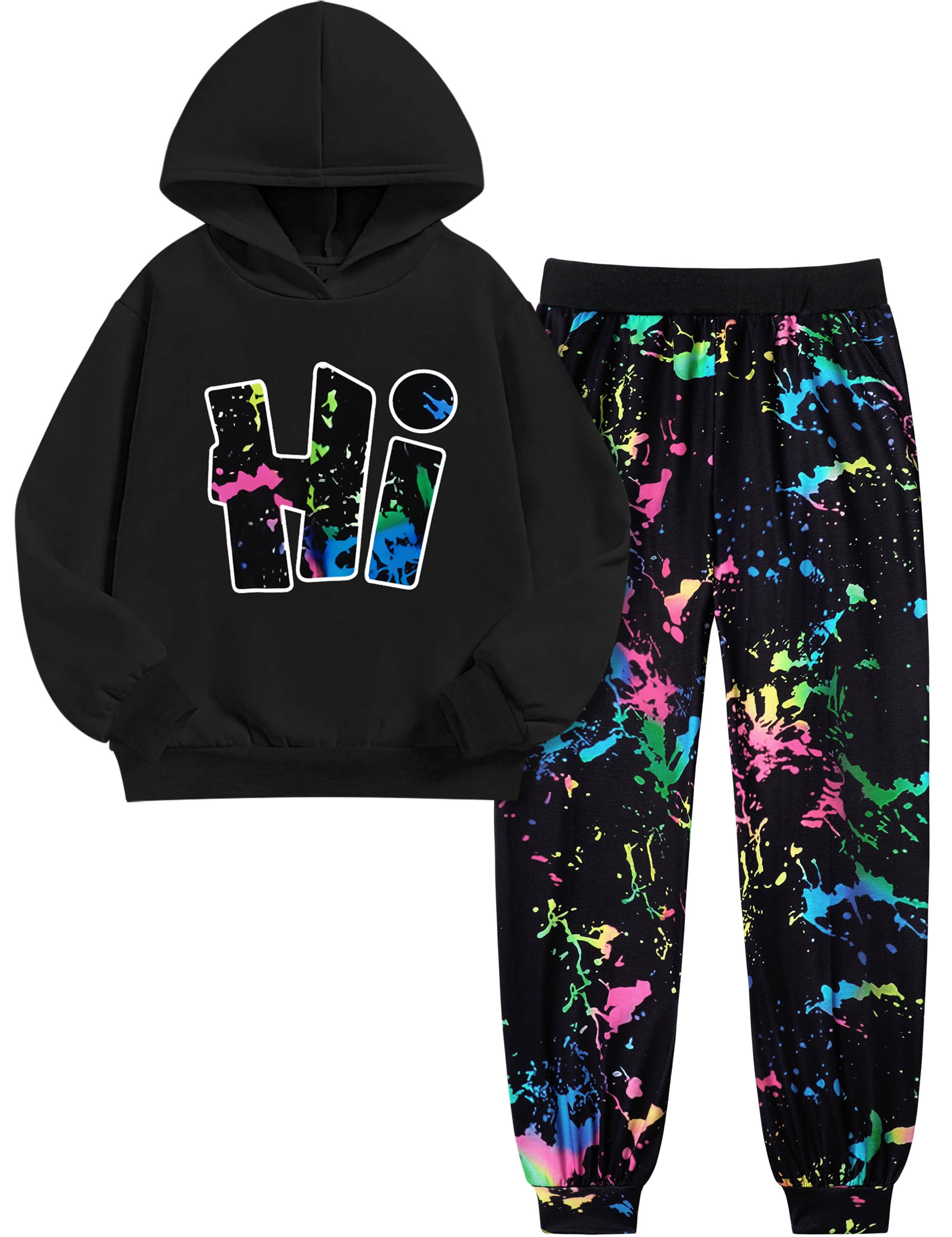 Boys Clothes Camo Boys Outfits Letter Printing Pullover Hoodie and Pants 2Pcs Winter Kids Clothes Boys for 7-14 Years