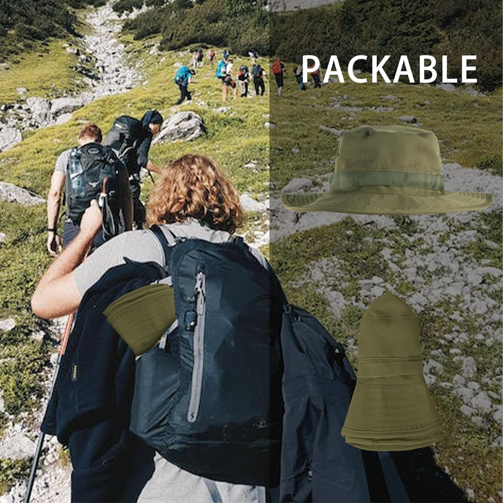 Sun Hats for Men Women Bucket Hat UPF 50+ UV Protection Boonie Hat for Safari Fishing Hiking Garden Beach