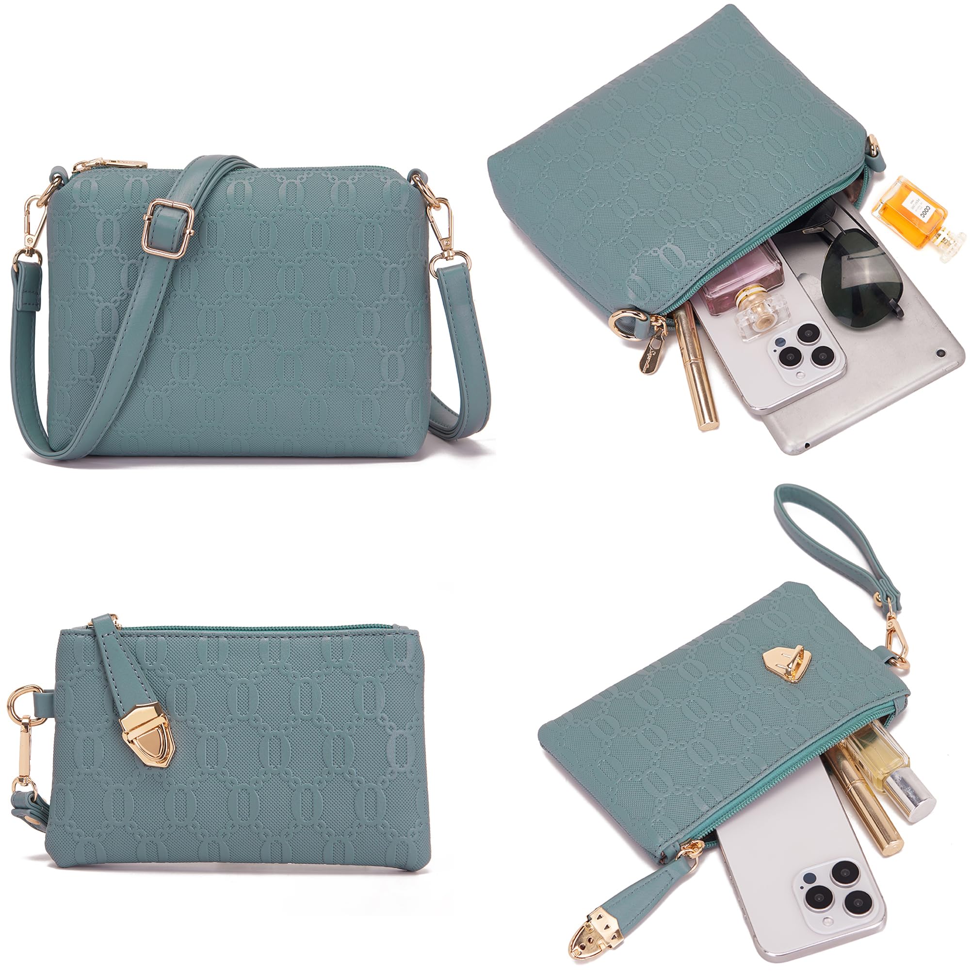 Women's Fashion Handbags Tote Bags Shoulder Bag Top Handle Satchel Purse Set 4pcs