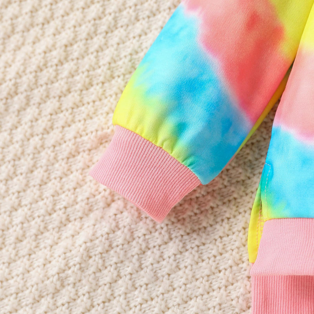 Kid Girls Clothes - Girls Outfits Tie Dye Tops and Leggings Pants 2 Piece Spring Clothes Set