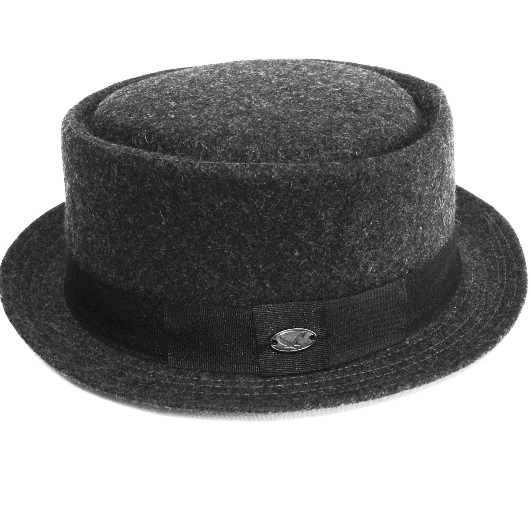 Porkpie Fedora Men's Vintage Style Wool Blend
