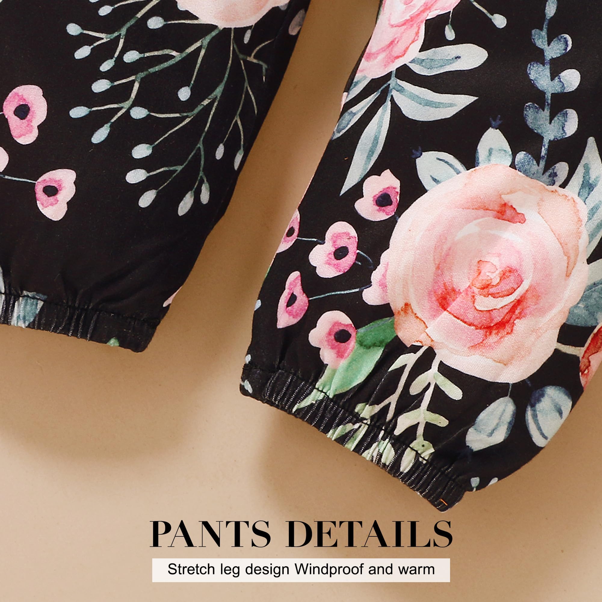 SANMIO Toddler Girl Clothes Outfits Cute Ruffle Sleeve Shirt Floral Pant+Headband 3Pcs Baby Girl Clothing Set 1-6T