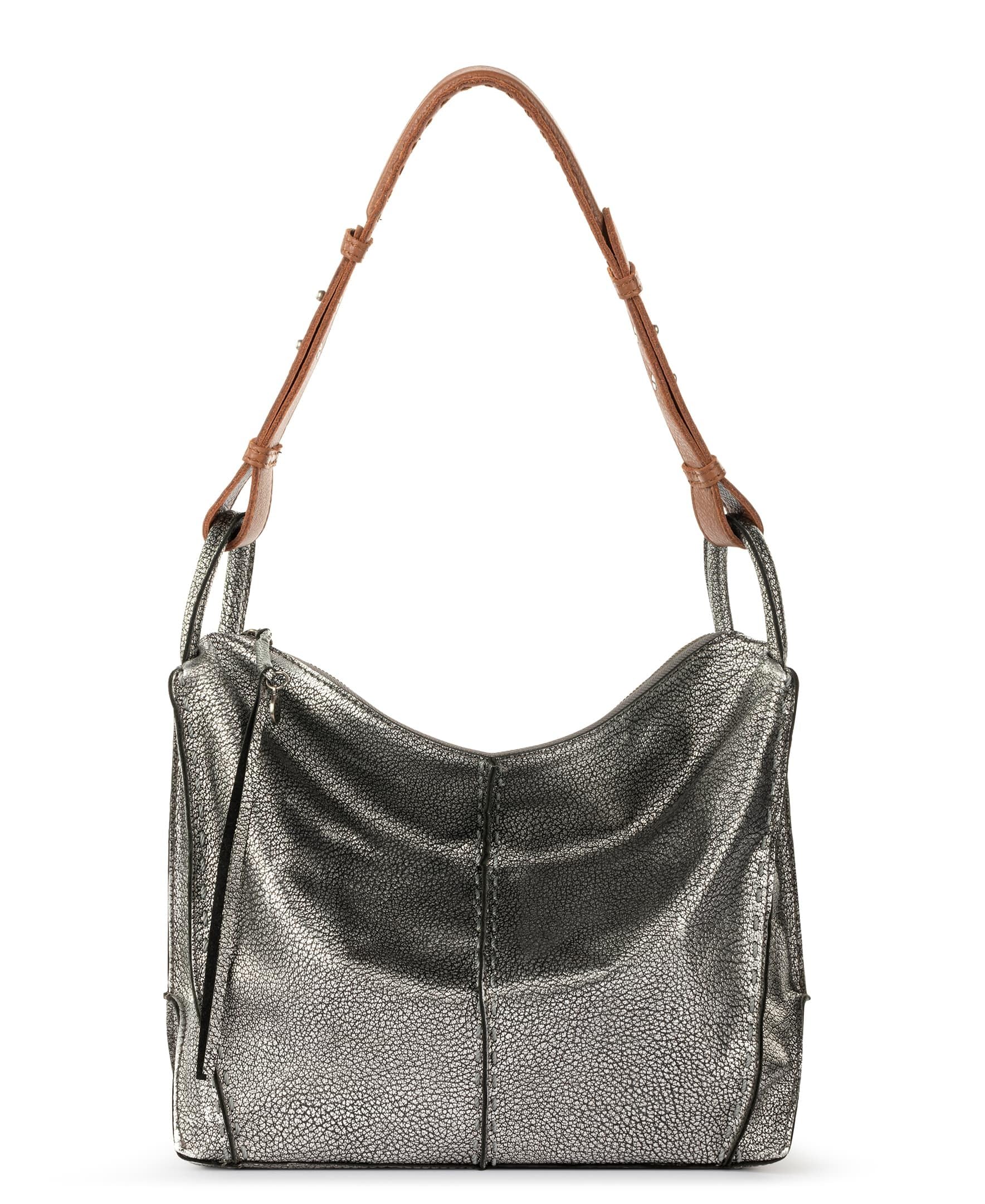 The Sak Los Feliz Hobo Purse - Premium Large Leather Women's Handbag for Everyday & Travel - Durable Purse With Zipper Pocket