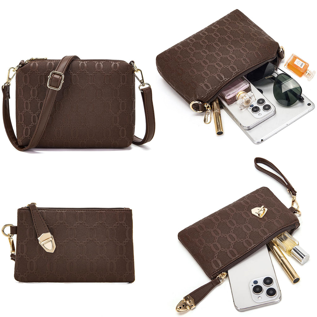 Women's Fashion Handbags Tote Bags Shoulder Bag Top Handle Satchel Purse Set 4pcs