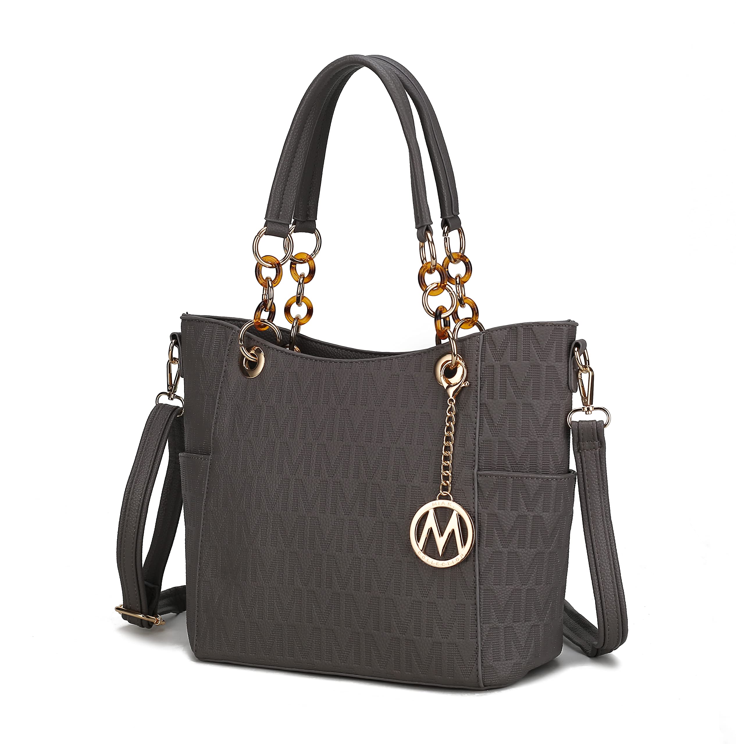 MKF Collection Shoulder Bag for Women, Vegan Leather Handbag Purse Top-Handle Crossbody Bag Tote Bag by Mia K