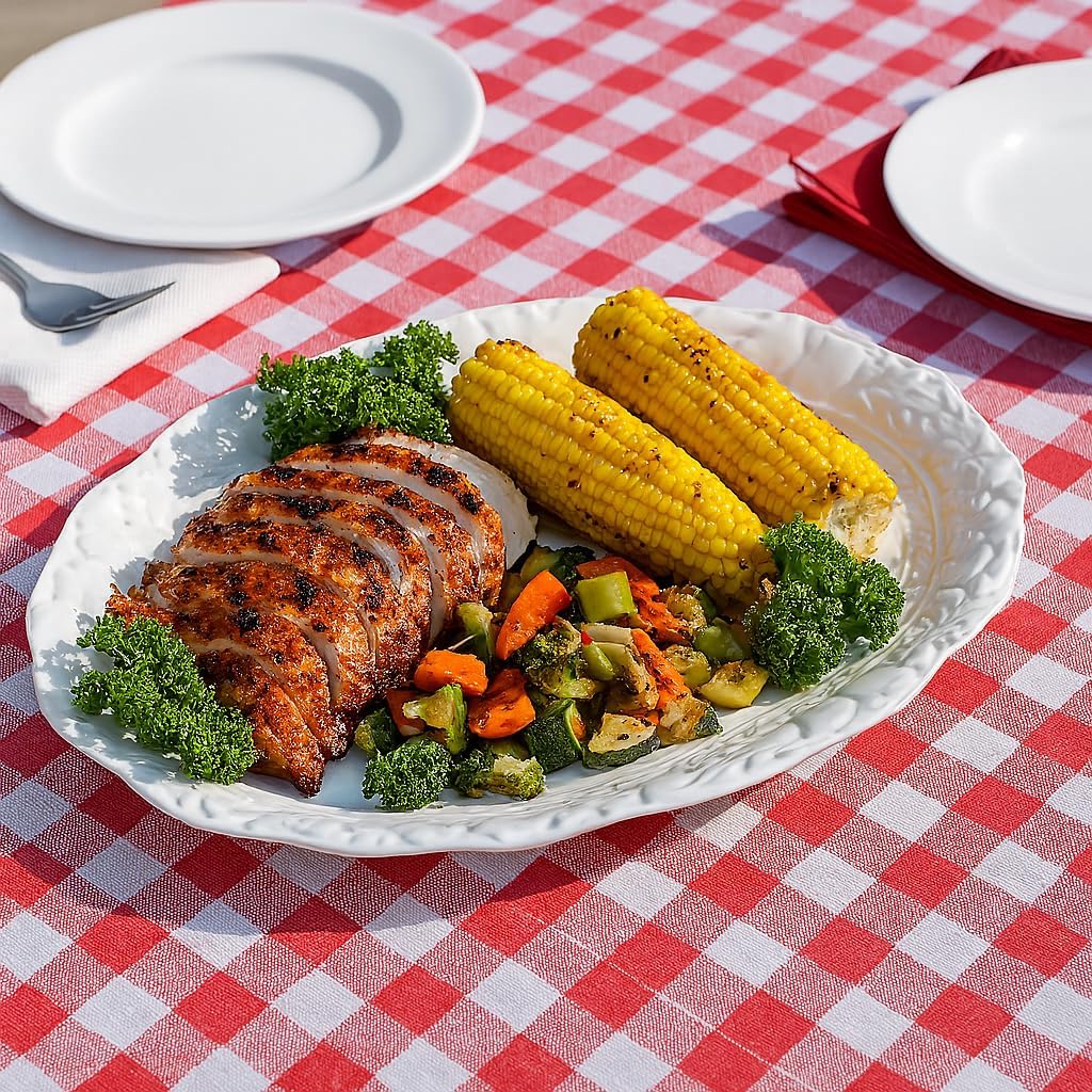 HIC Kitchen Turkey Embossed Serving Platter, Fine Porcelain, Oversized