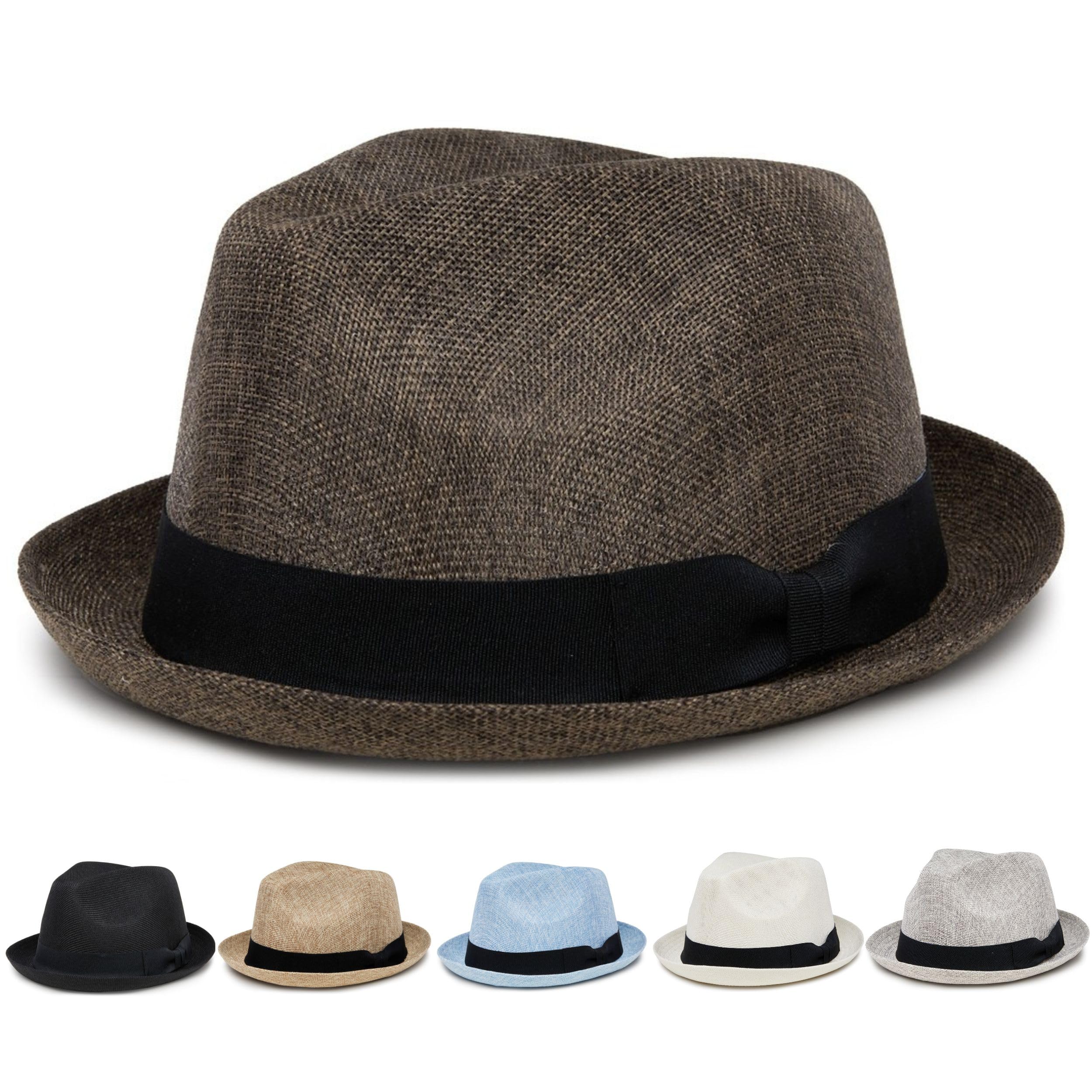 Funky Junque Premium Fedora Hat - Stylish Sun Protection for Men & Women - Perfect for Summer Beach, Travel & Outdoors