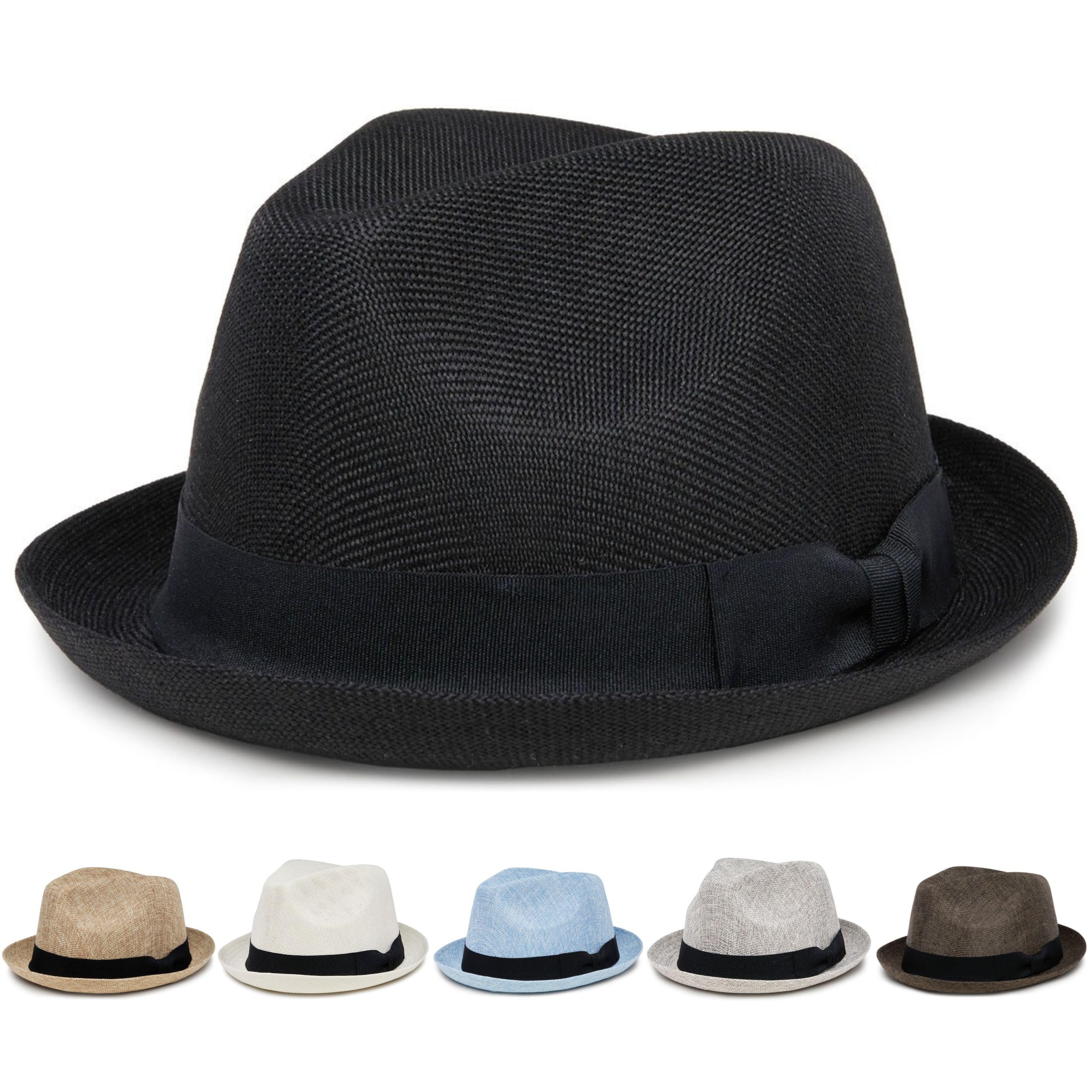Funky Junque Premium Fedora Hat - Stylish Sun Protection for Men & Women - Perfect for Summer Beach, Travel & Outdoors