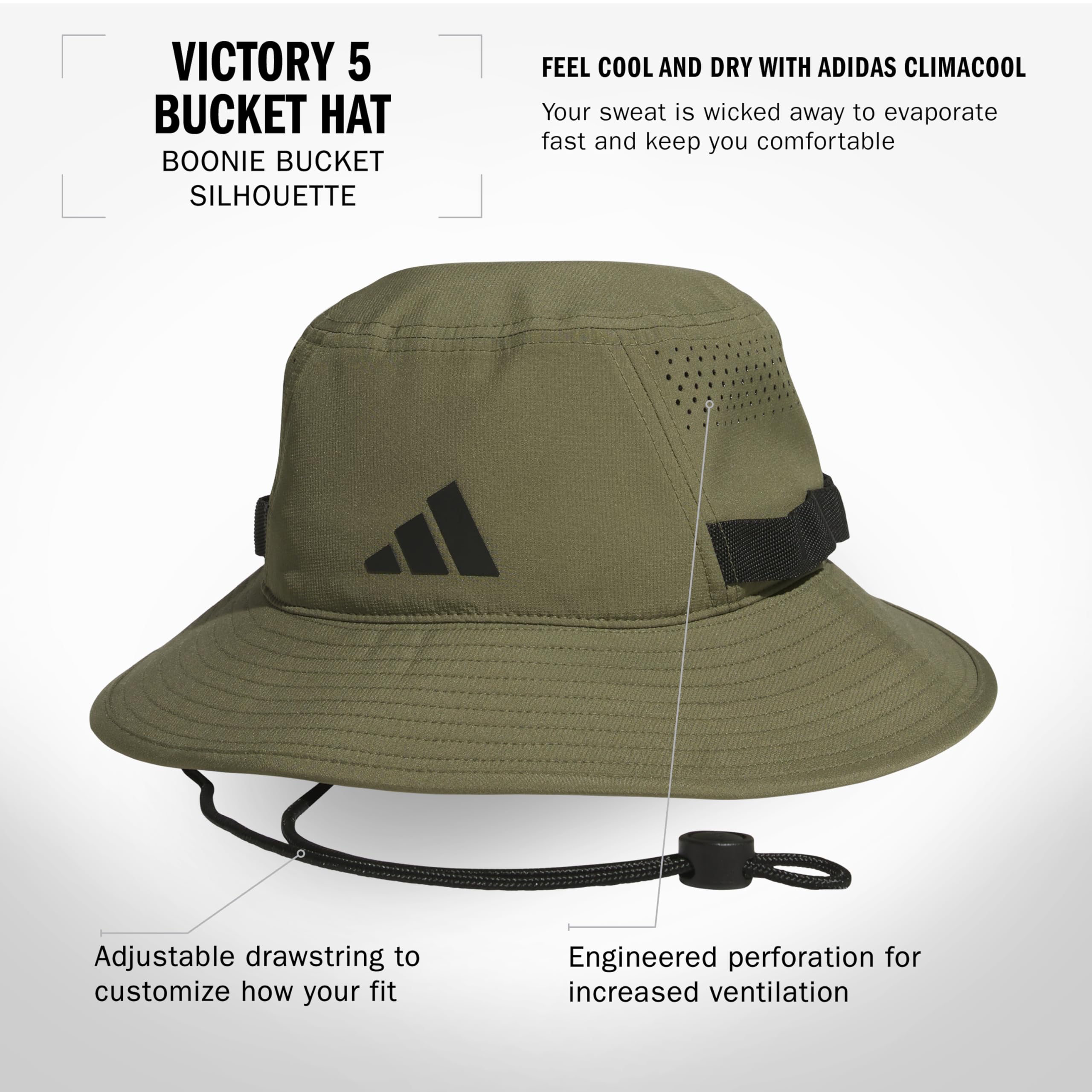 Adidas Mens Victory Bucket Hat for Men – Athletic Sun Cap for Outdoors