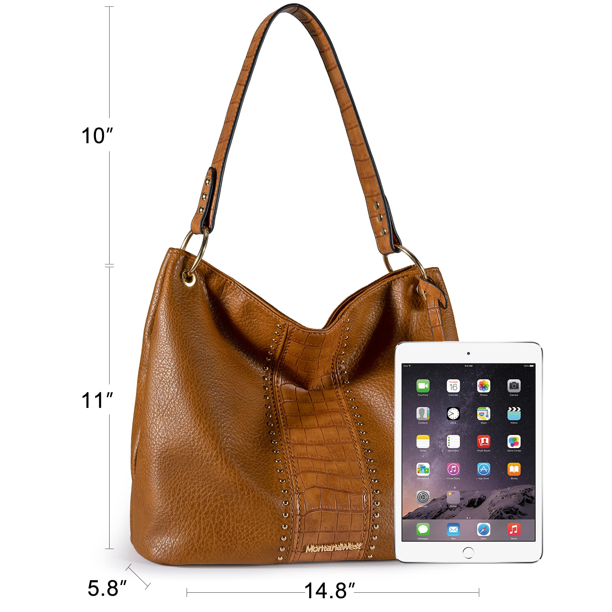 Montana West Purses for Women Hobo Shoulder Handbags with Zipper