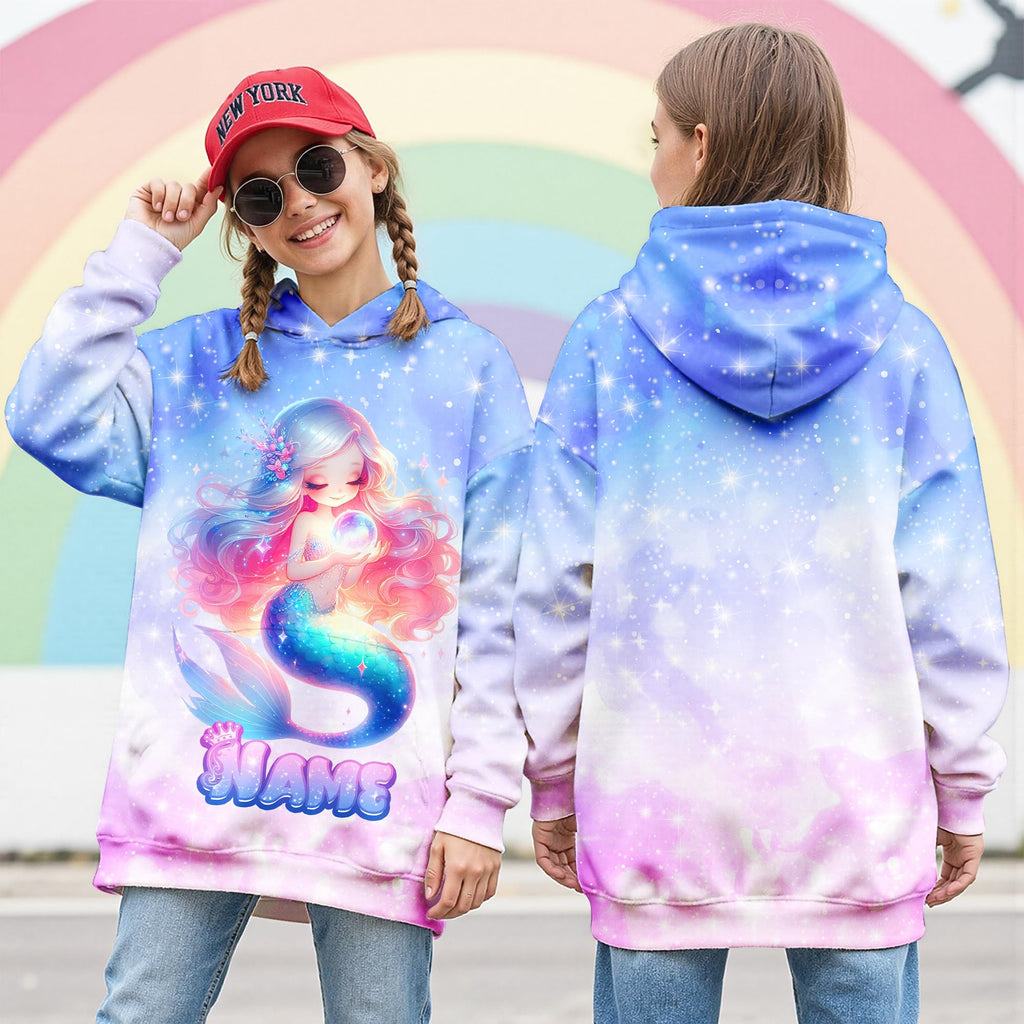 Girls Hoodies - Personalized Pullover with Pocket for Kids Teens - Graphic Hooded Sweatshirts Gifts for Youth