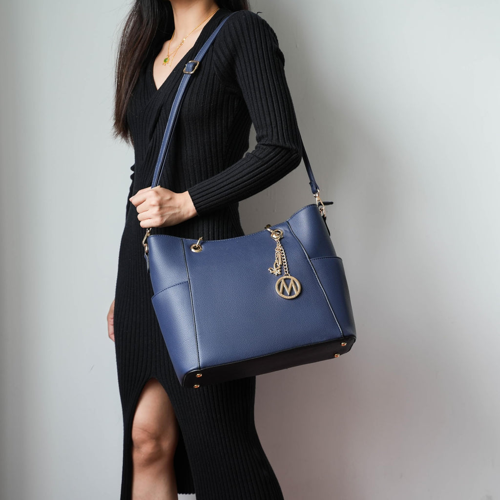 MKF Collection Tote Bag for Women, Handbag Set with Wallet-Top-Handle- Vegan Leather Purse